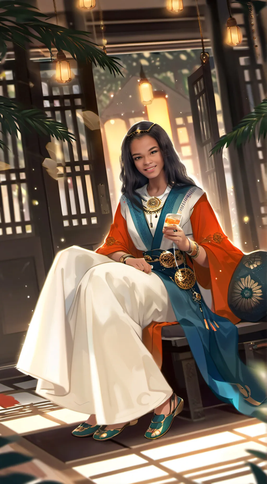 ai character: Sapphire background