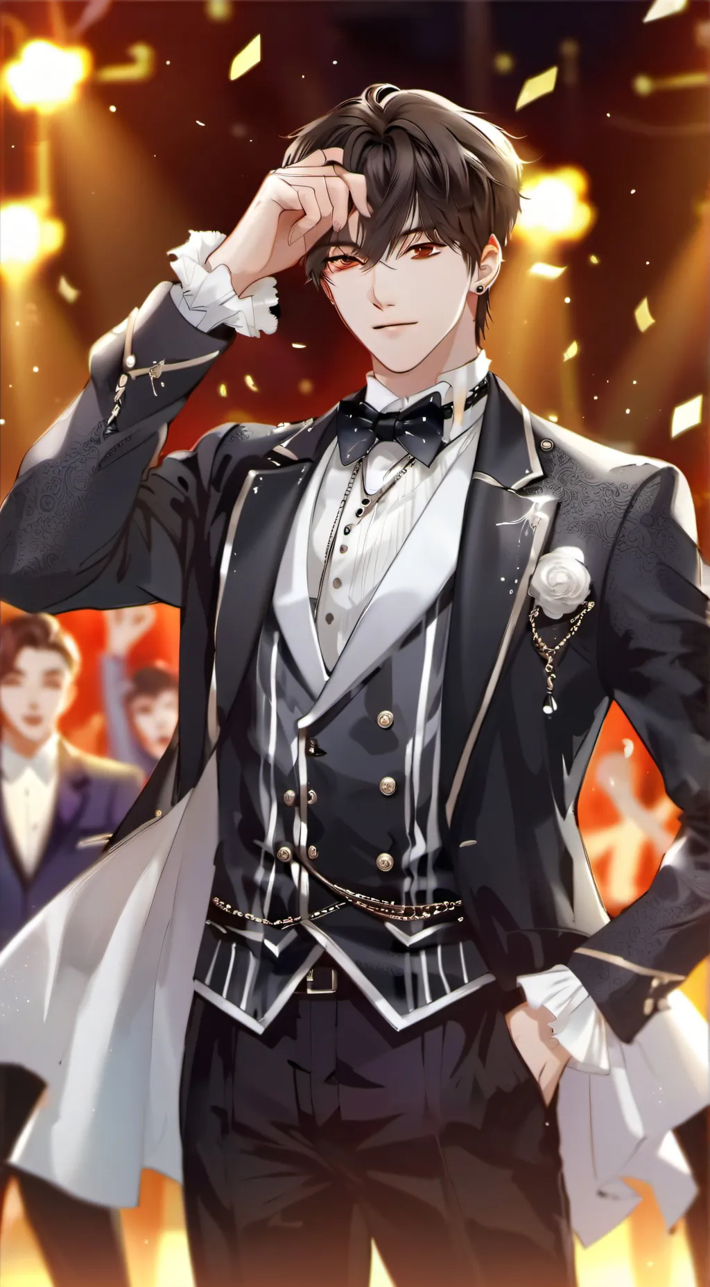 ai character: MIN YOONGI  background