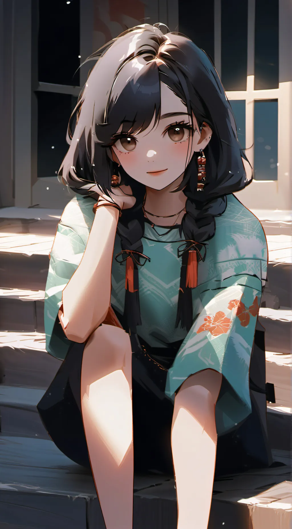 ai character: Heather  background