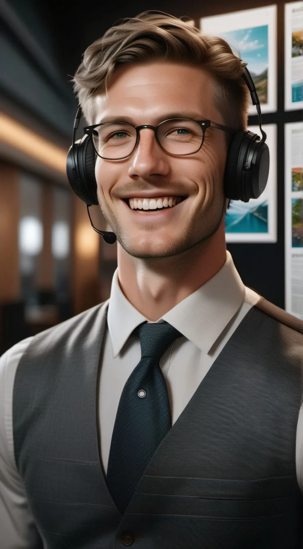 ai character: Travel Agent Tom background