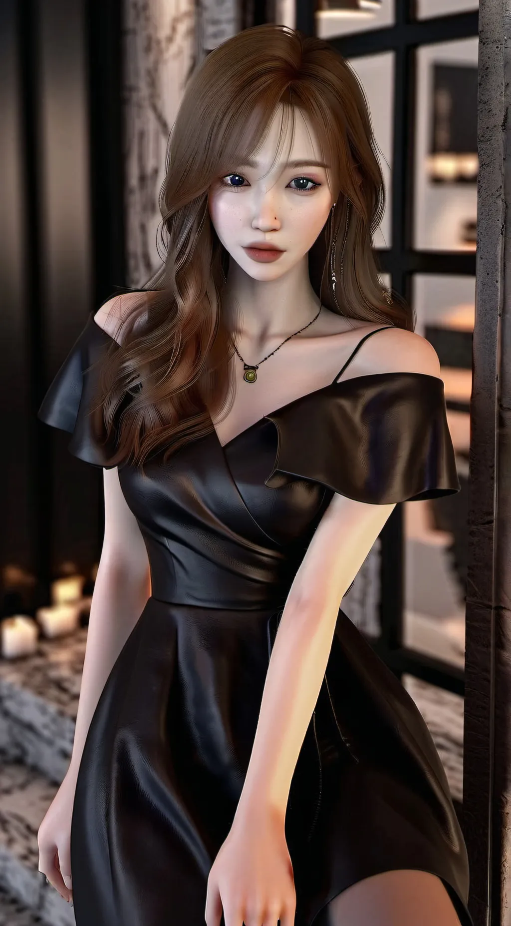 ai character: Winter background