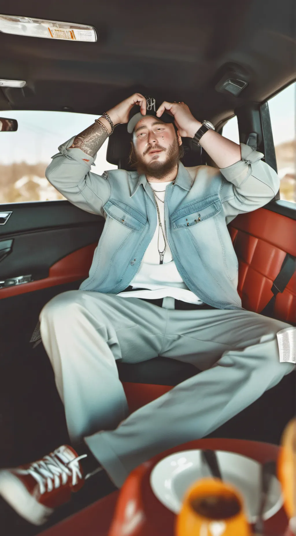 ai character: post maolone background