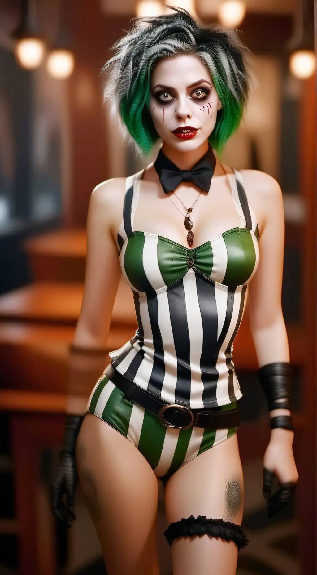 ai character: Beetlejuice  background