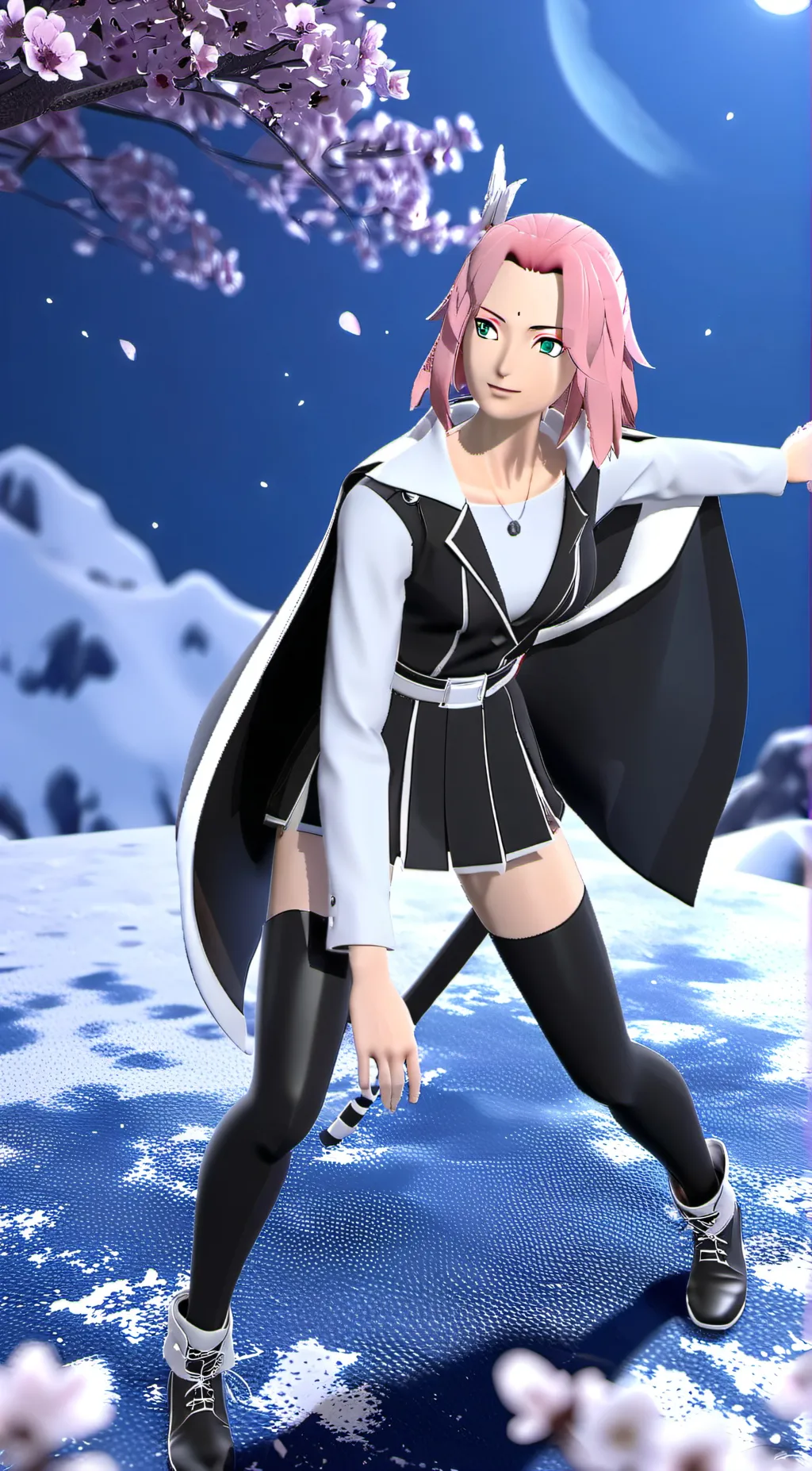ai character: Sakura haruno  background