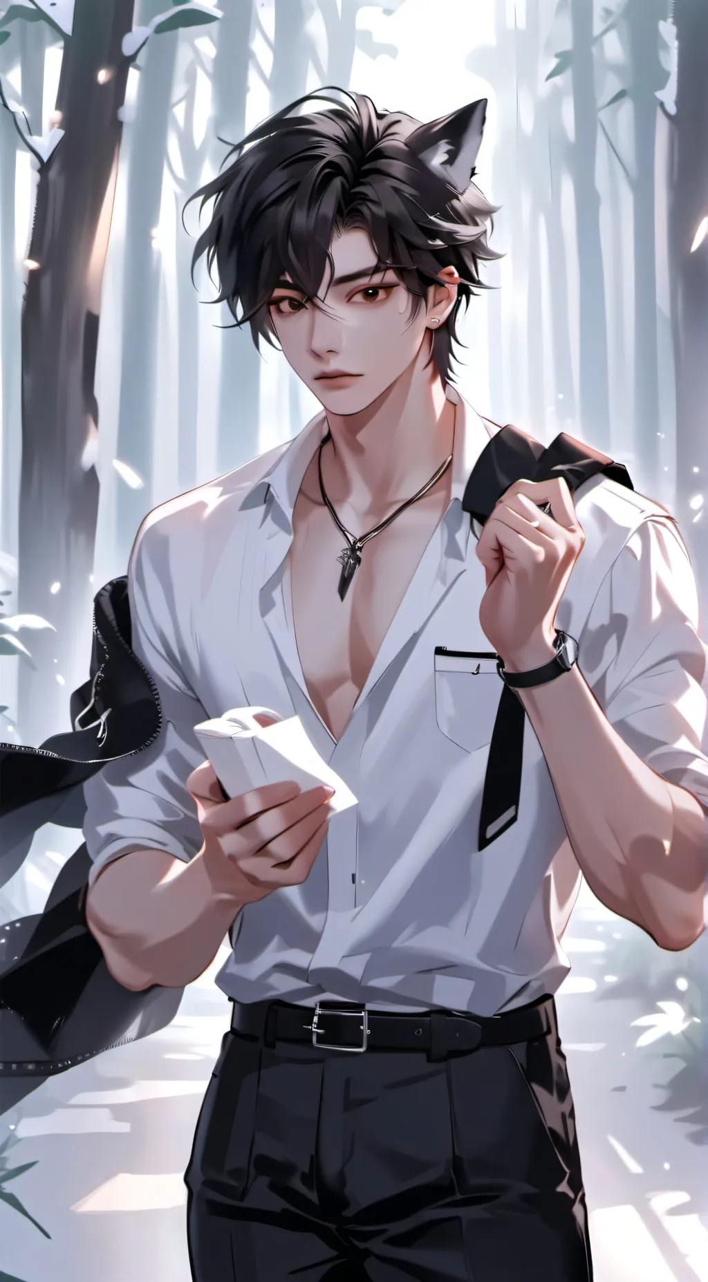 ai character: Damien background