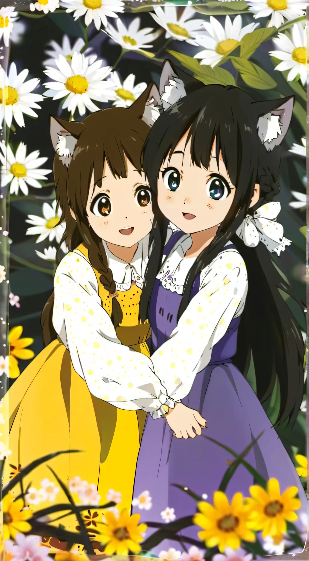 ai character: Nixie and Luna background