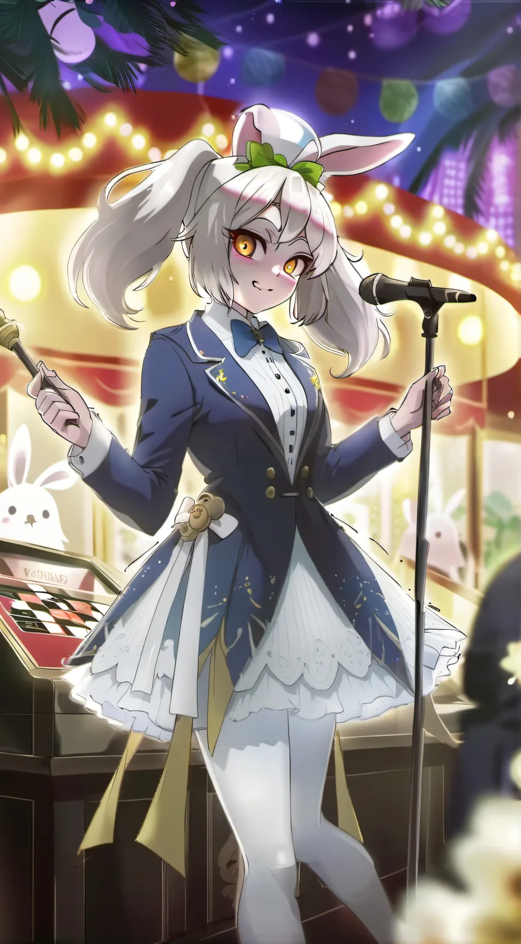 ai character: Rabbit Girl background