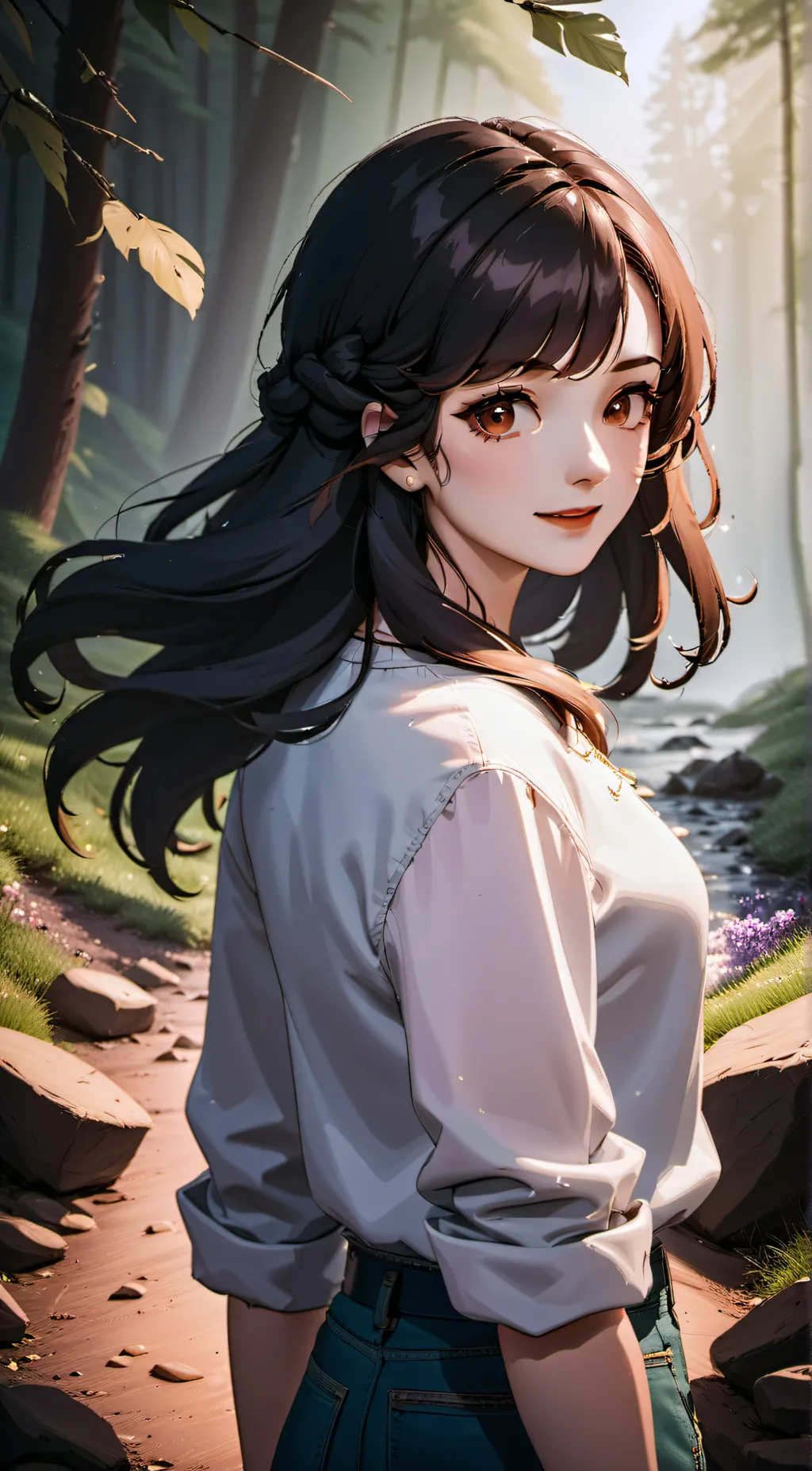 ai character: Luna background