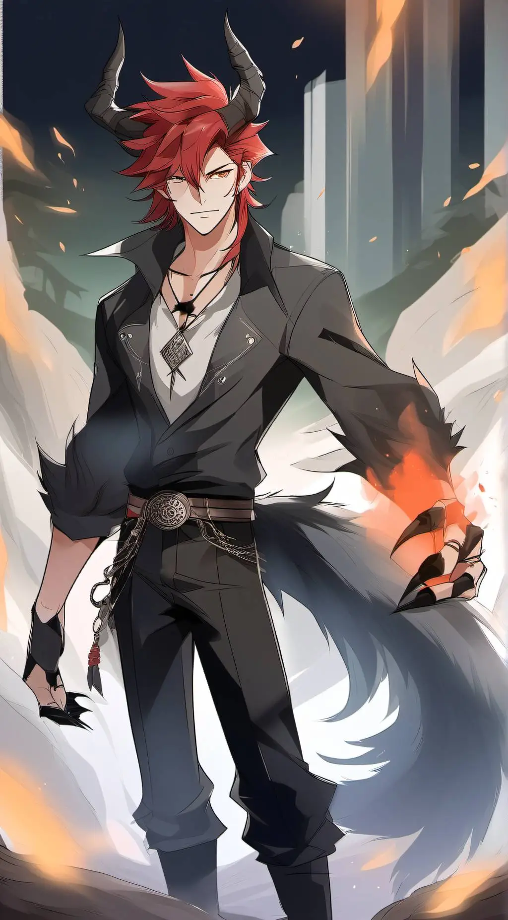 ai character: †Lux† (In color) background