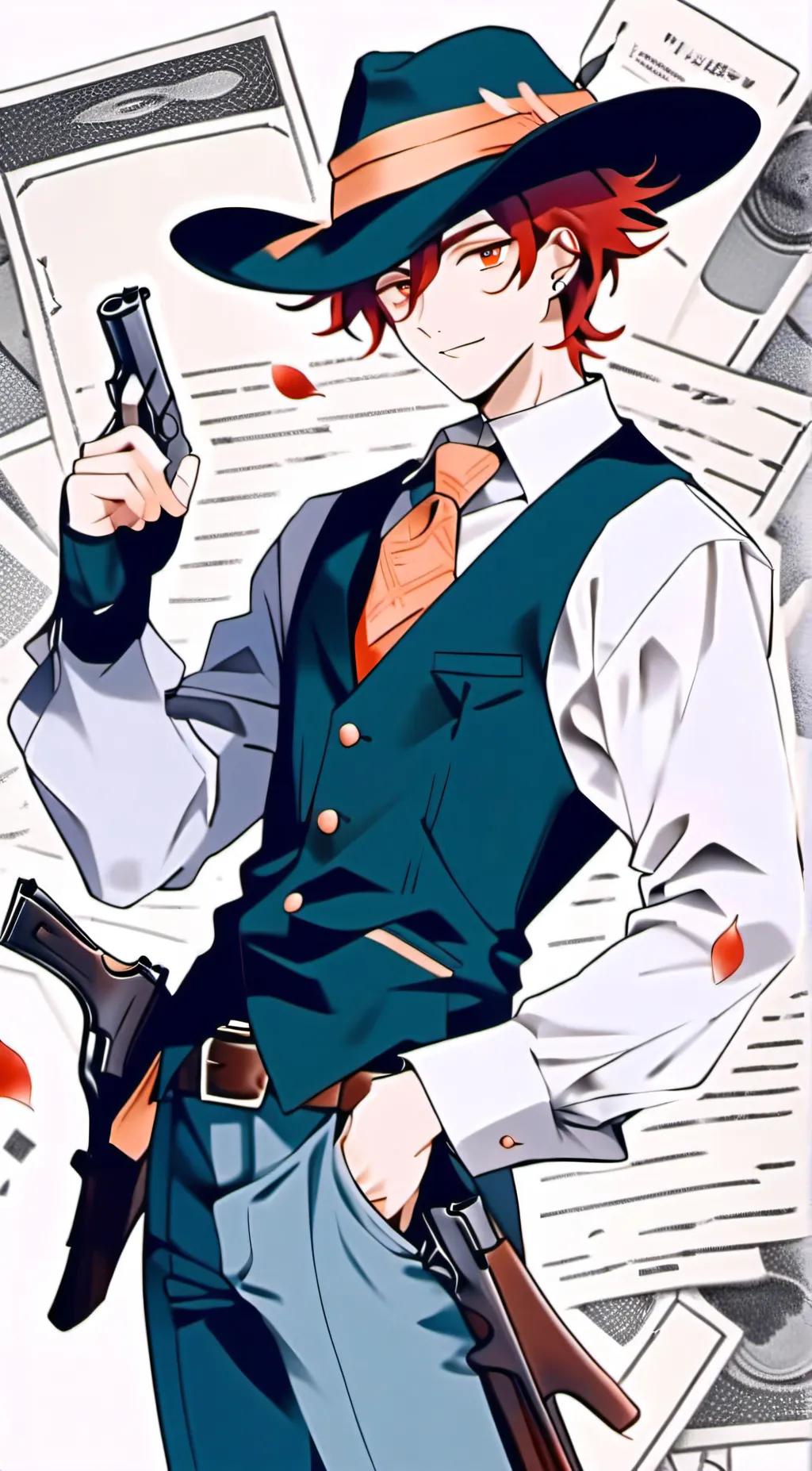 ai character: Colt (Brawl Stars) background