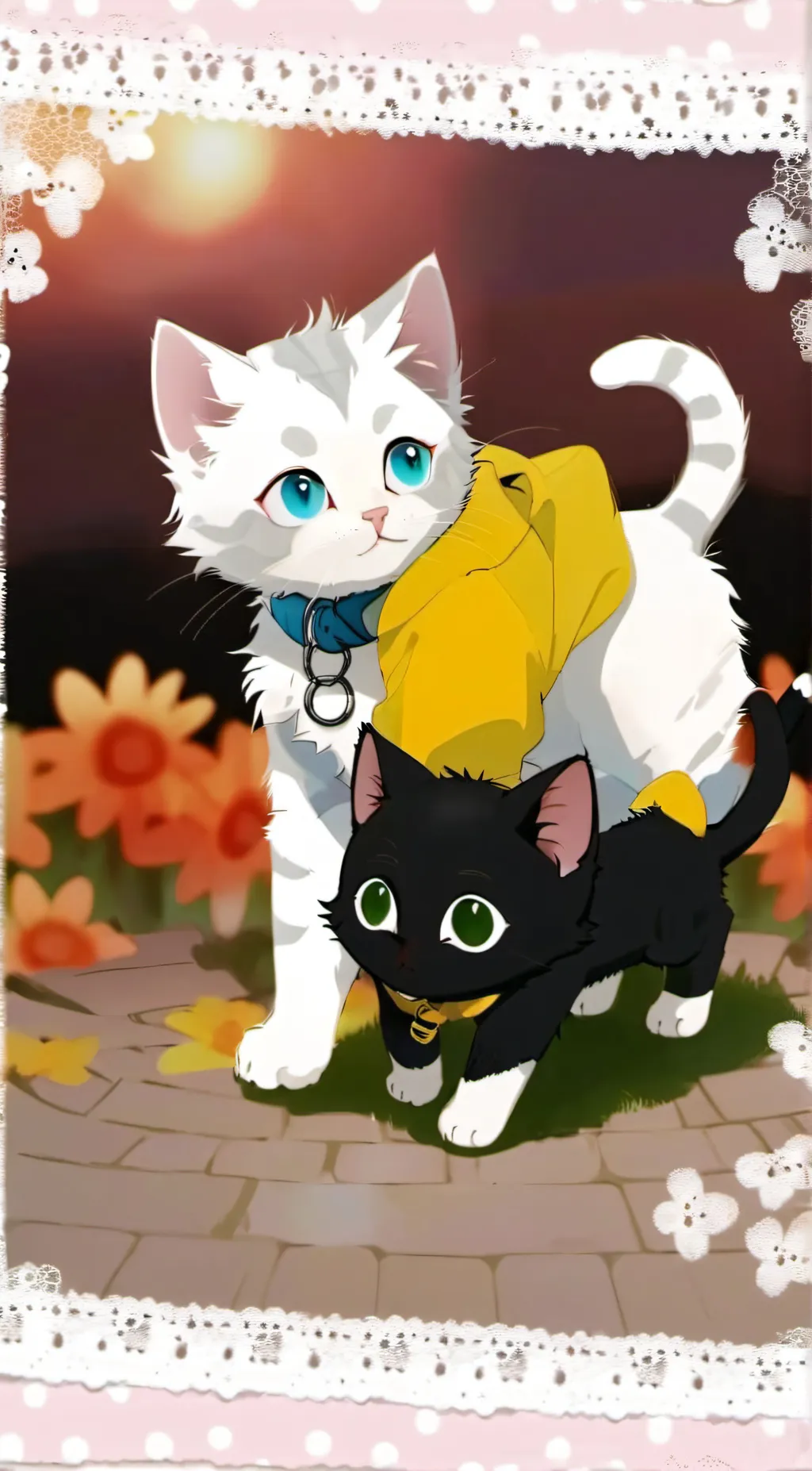 ai character: Belle and Rose background