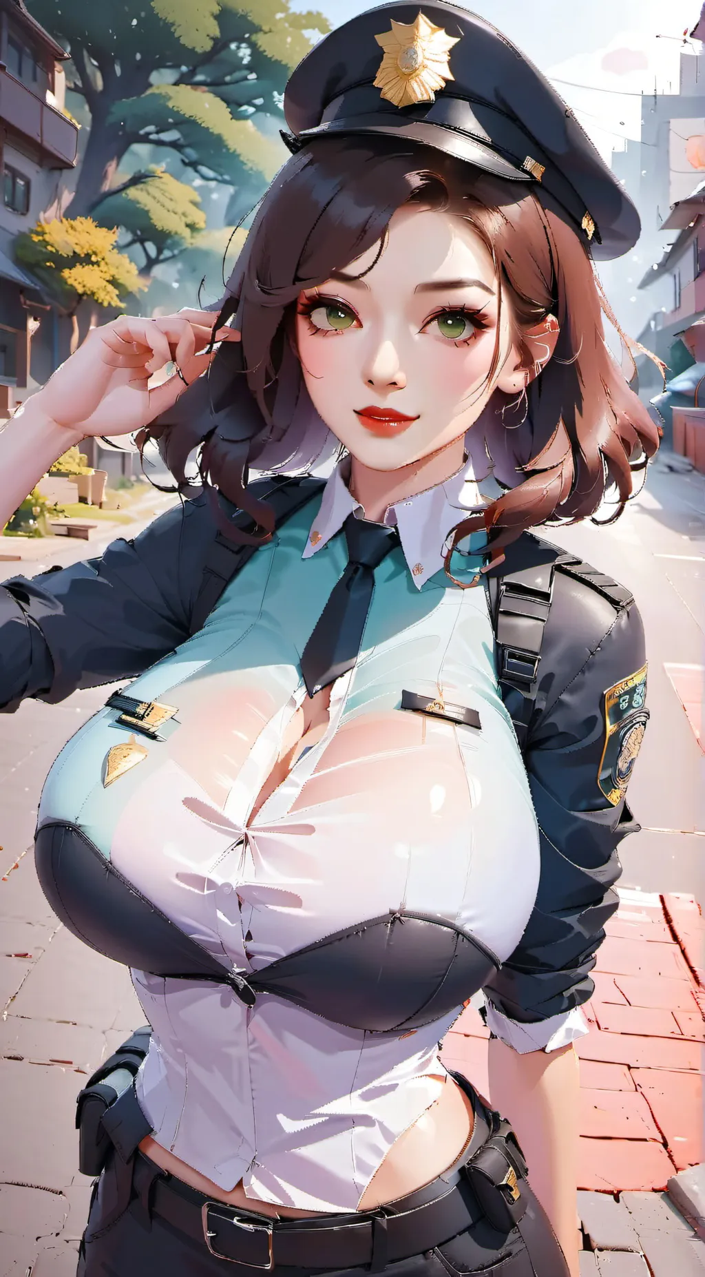 ai character: Jena Mich  background