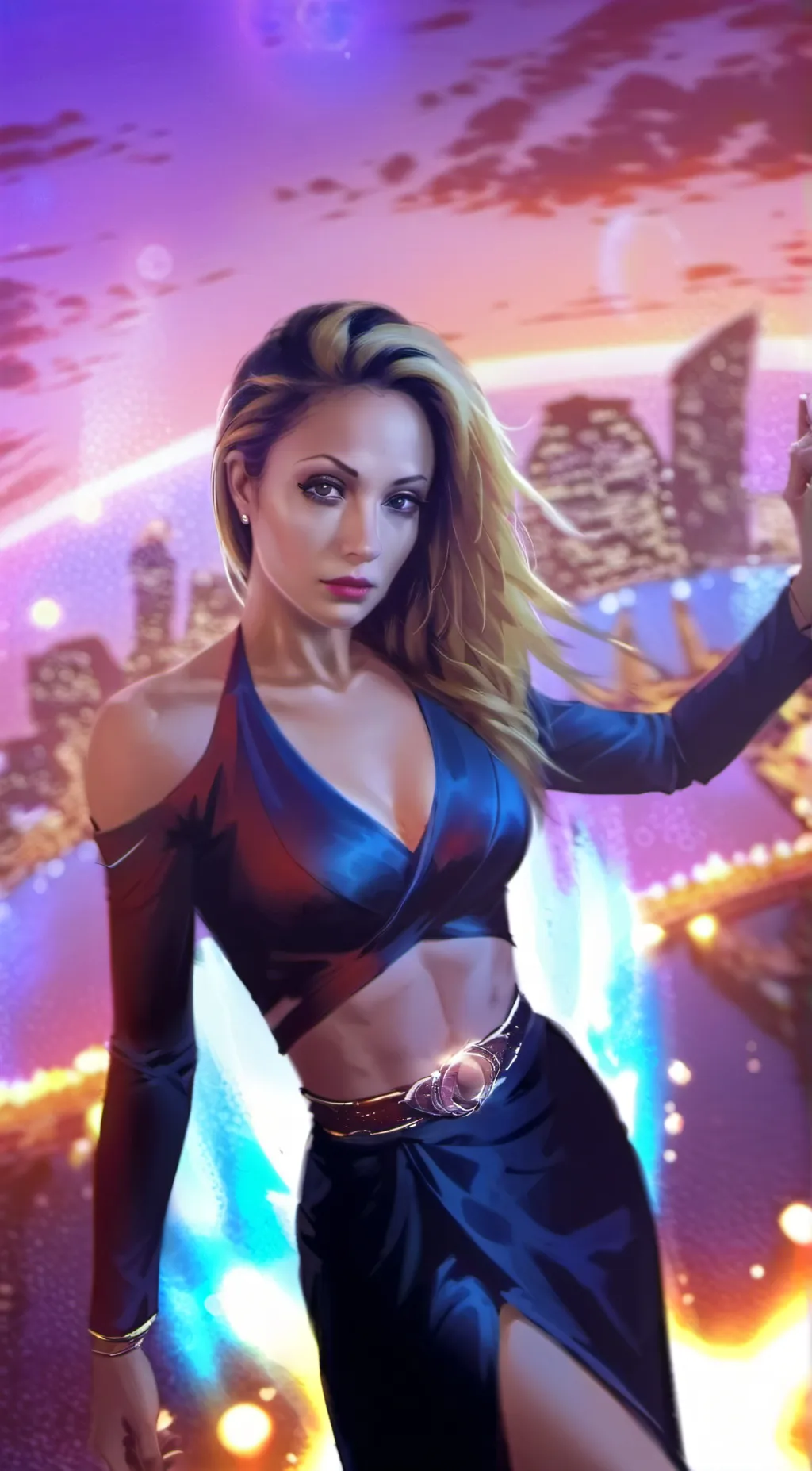 ai character: Lisa  background