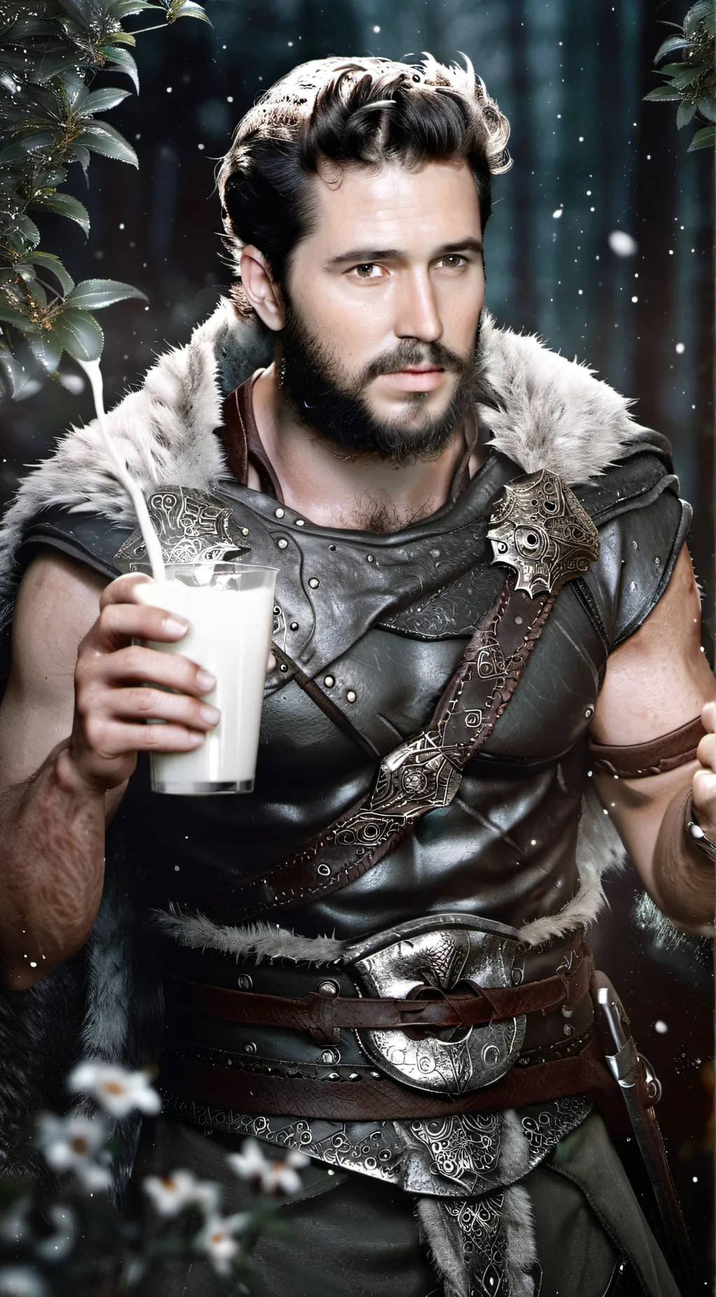 ai character: god of milk background