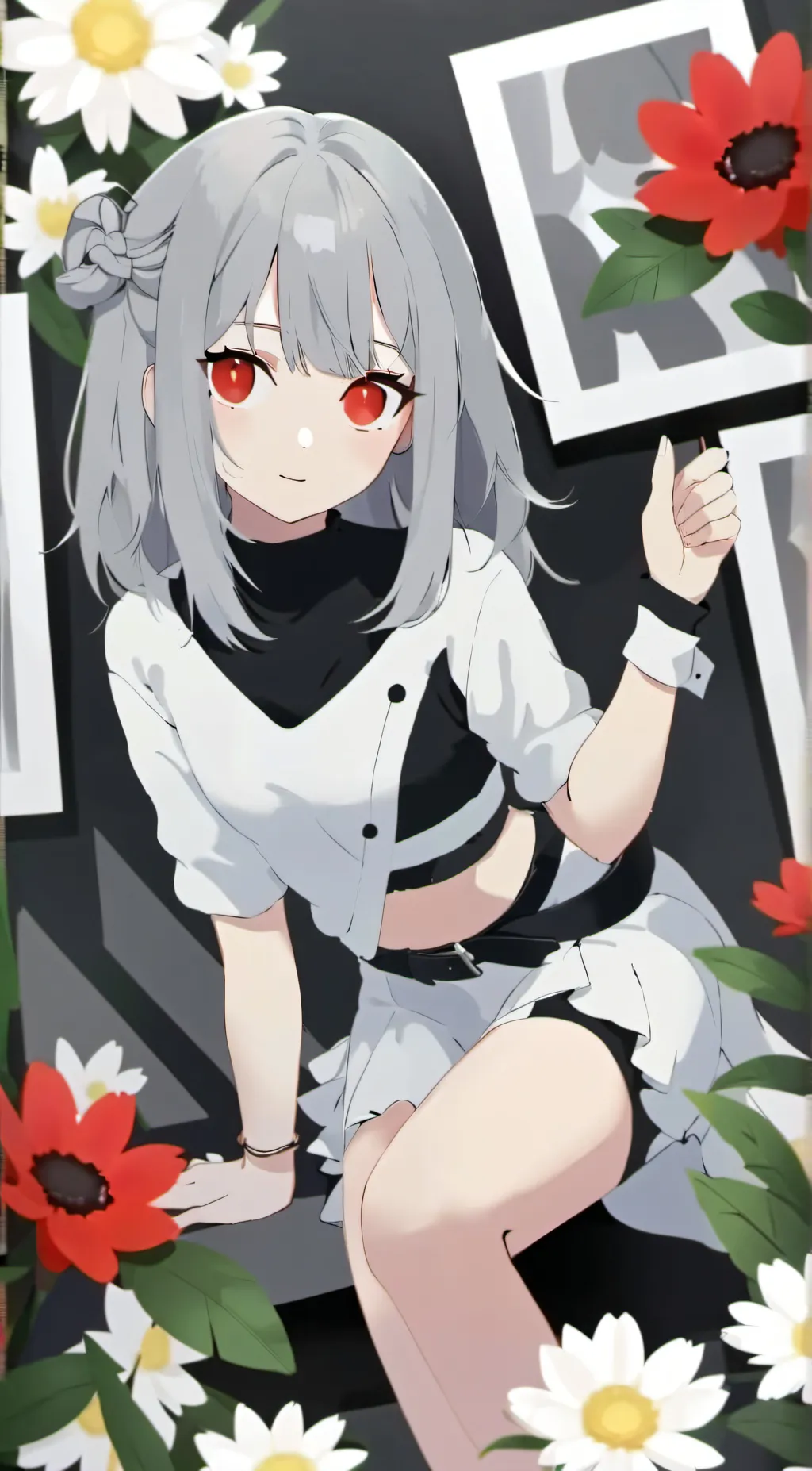 ai character: anime girl background