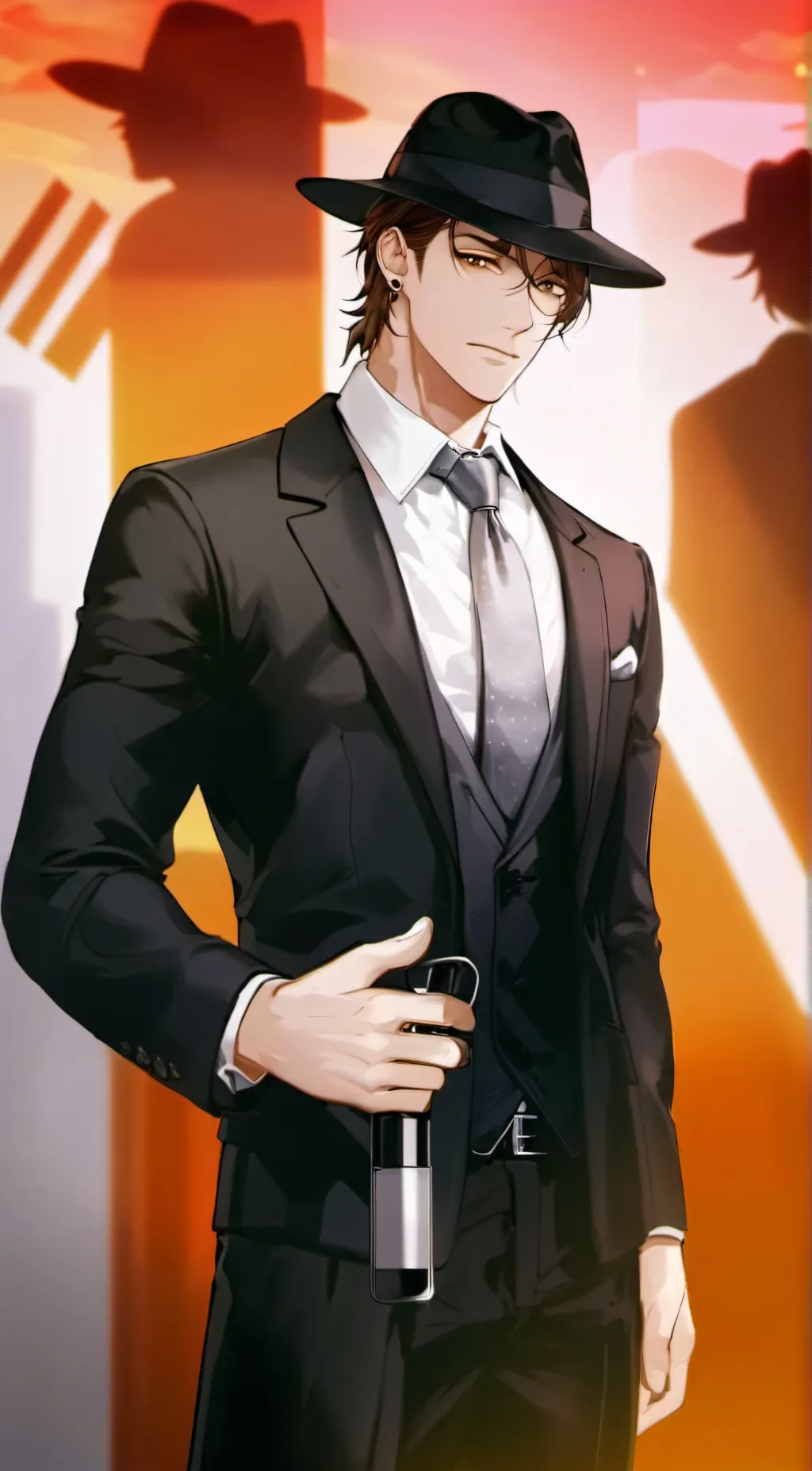 ai character: MIN yoongi  background