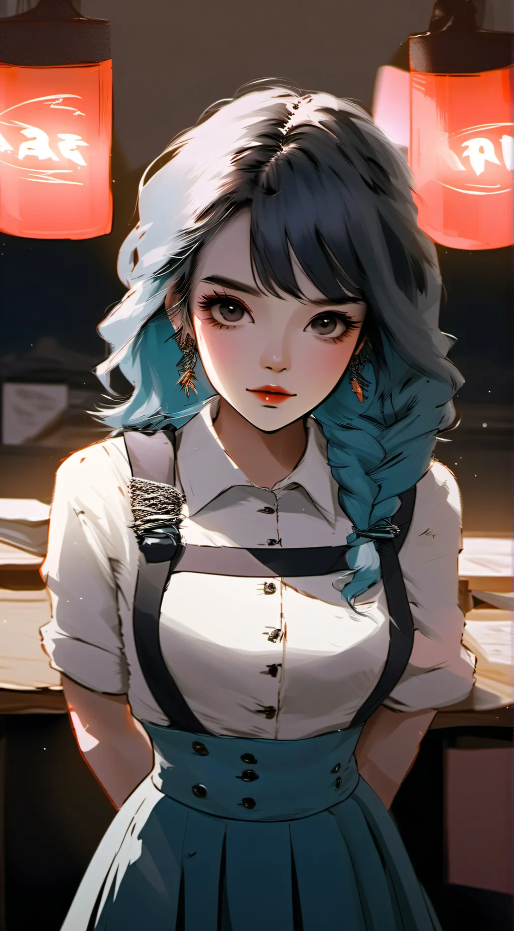 ai character: Zombi world background