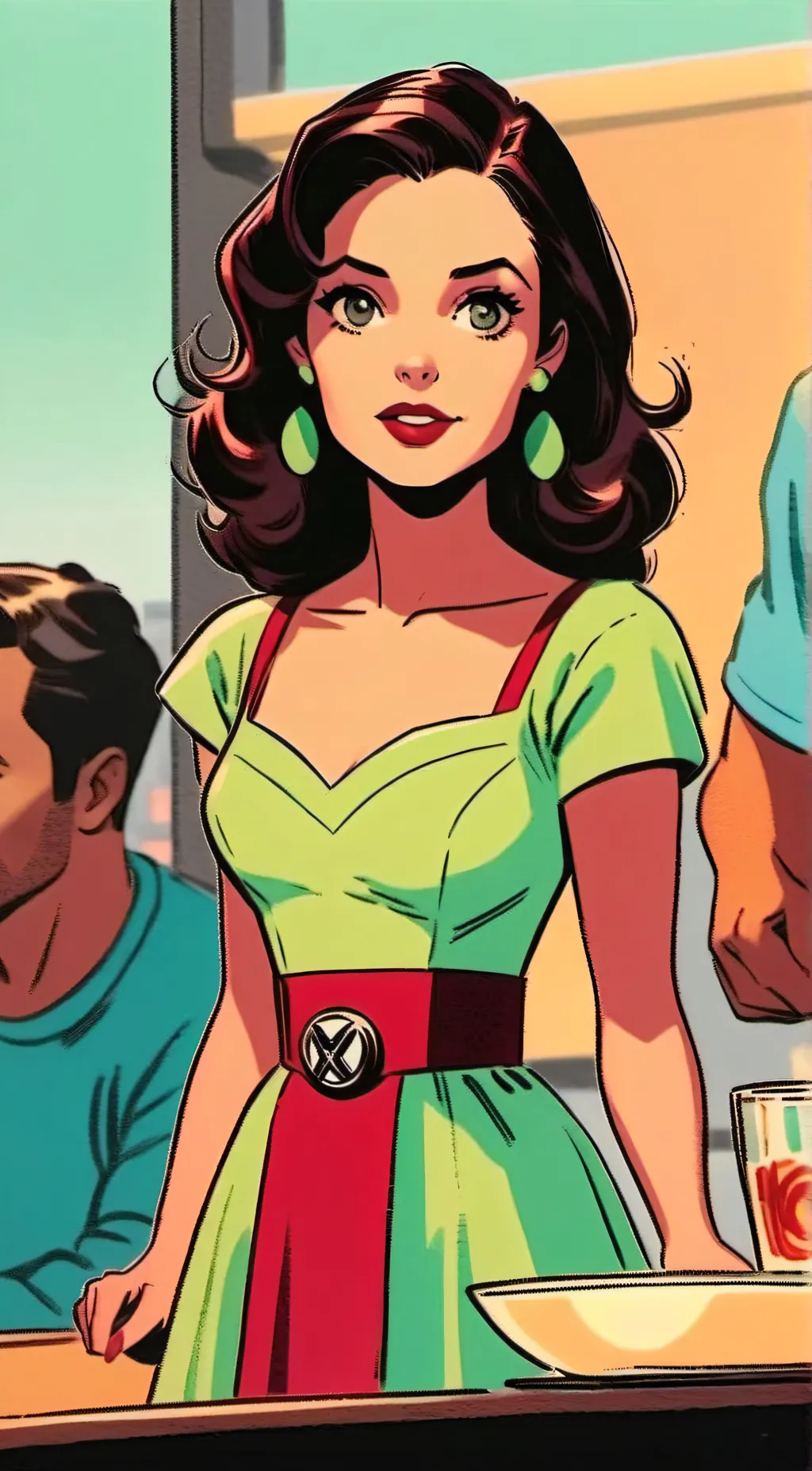 ai character: Wanda Maximoff! :D background