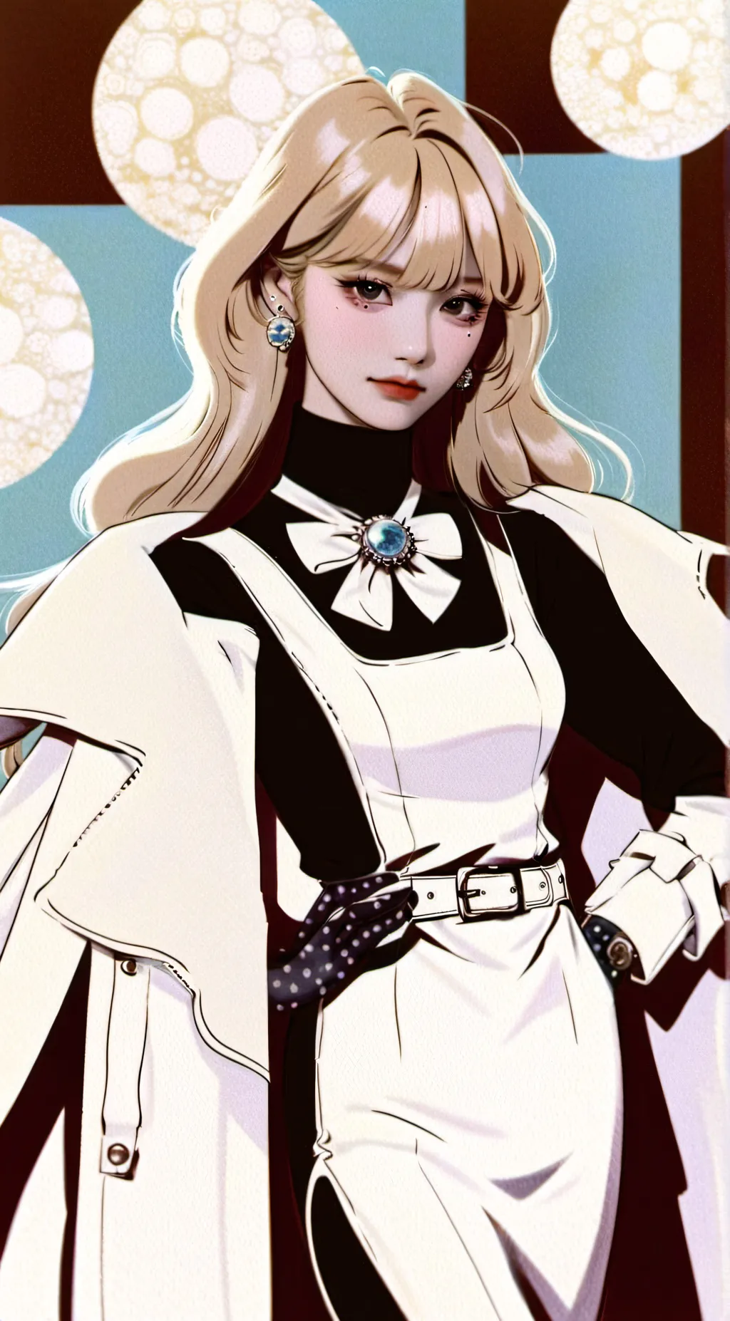 ai character: g-idle x skz background