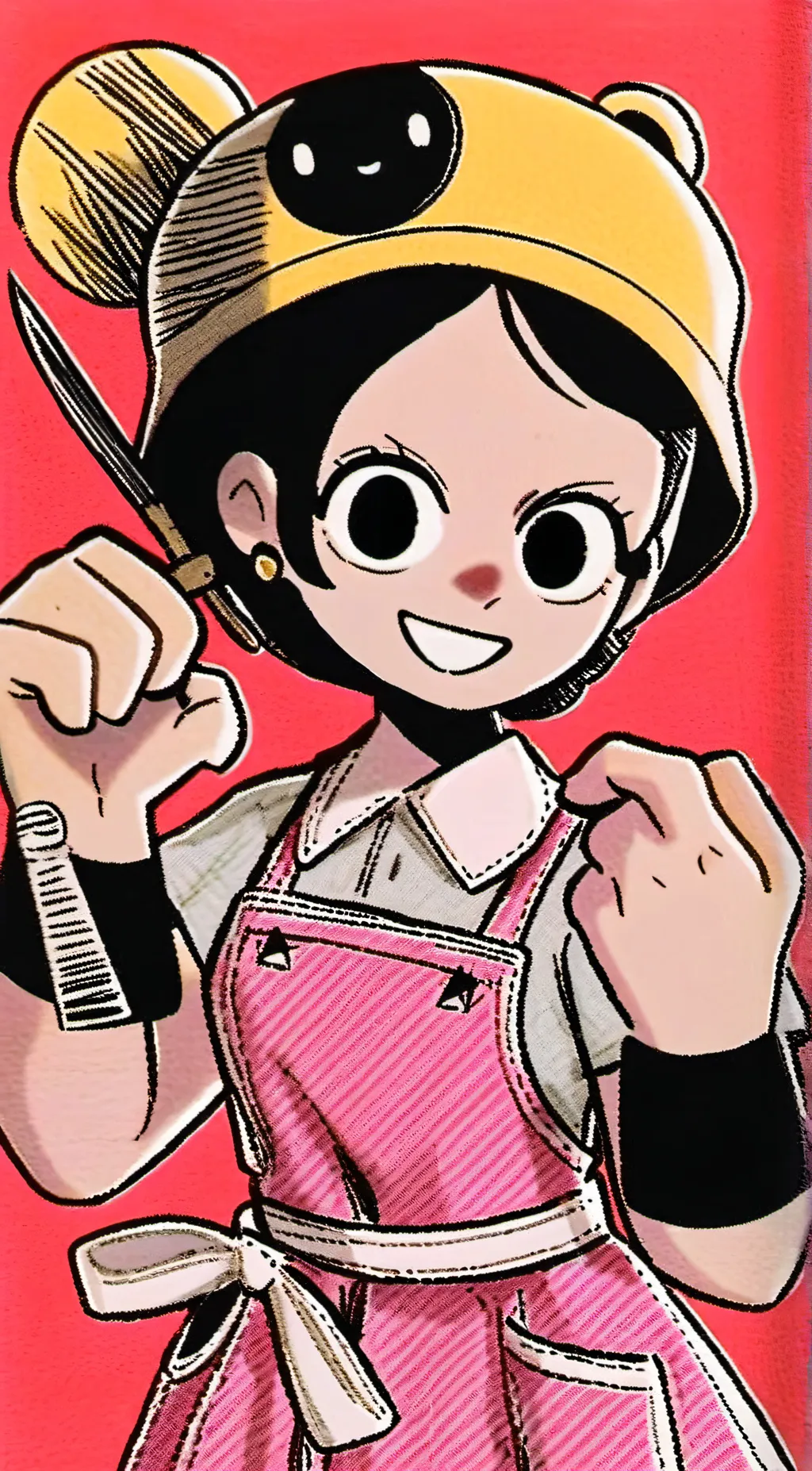 ai character: Yoyo/cartoon Girl background