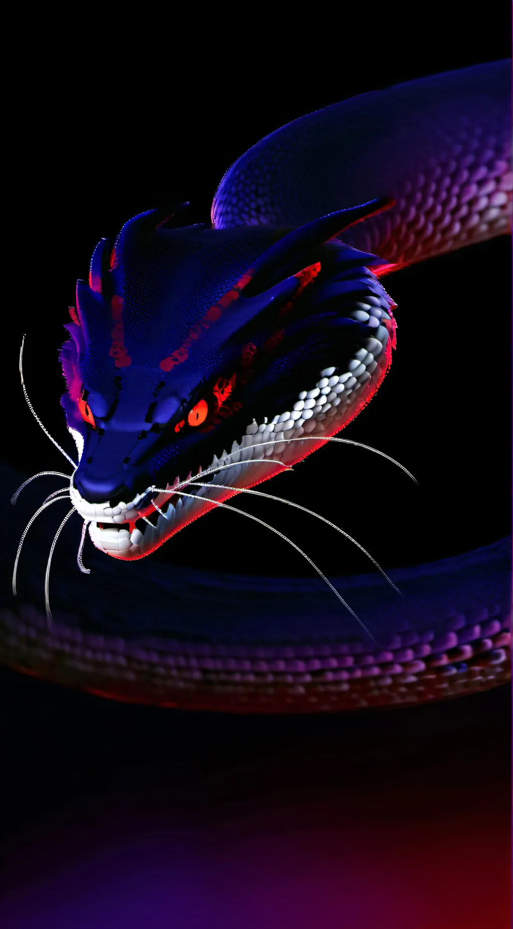 ai character: evil snake background