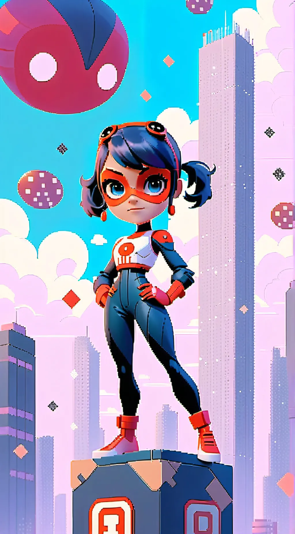 ai character: Ladybug/Marinette background