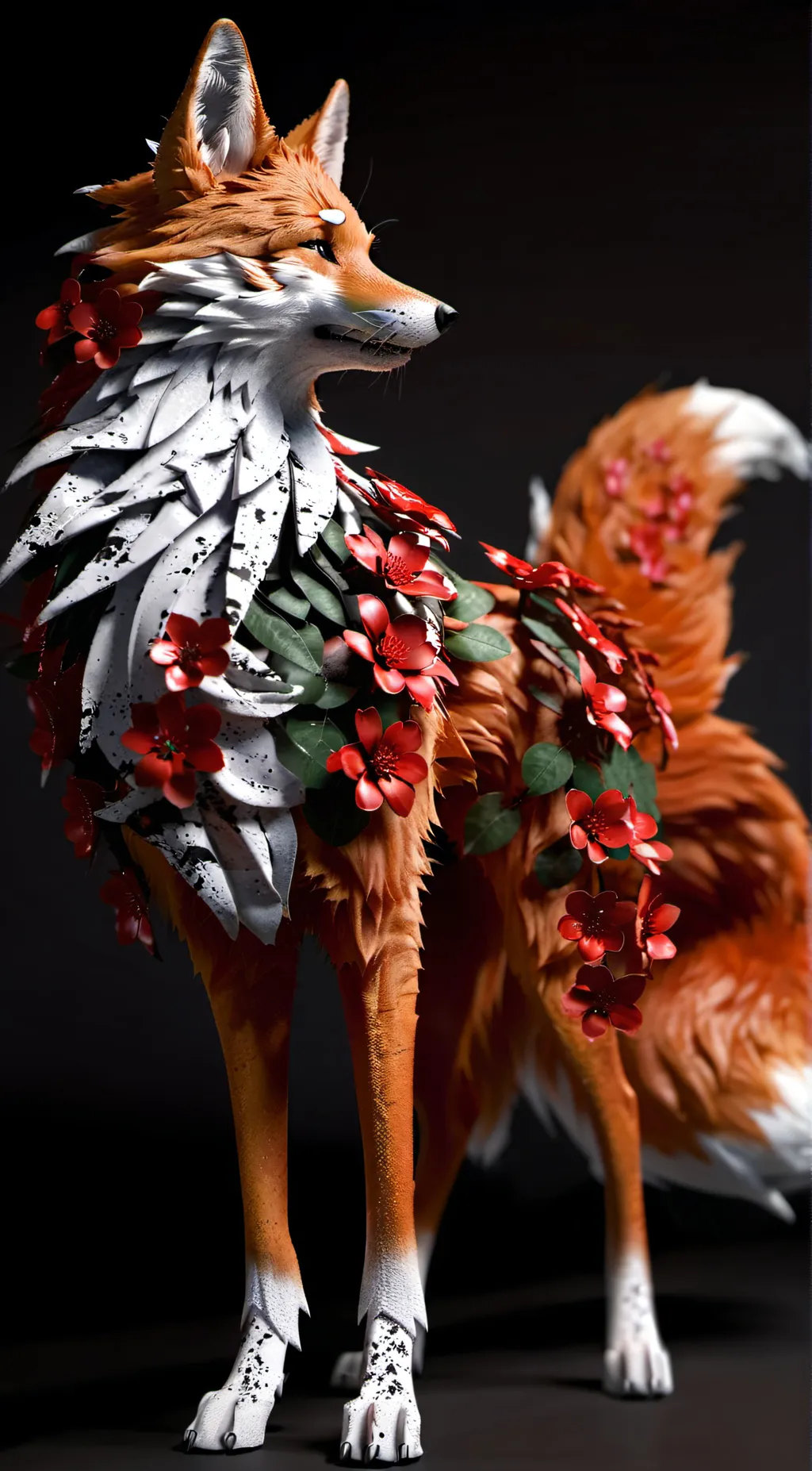 ai character: The floral plague. background