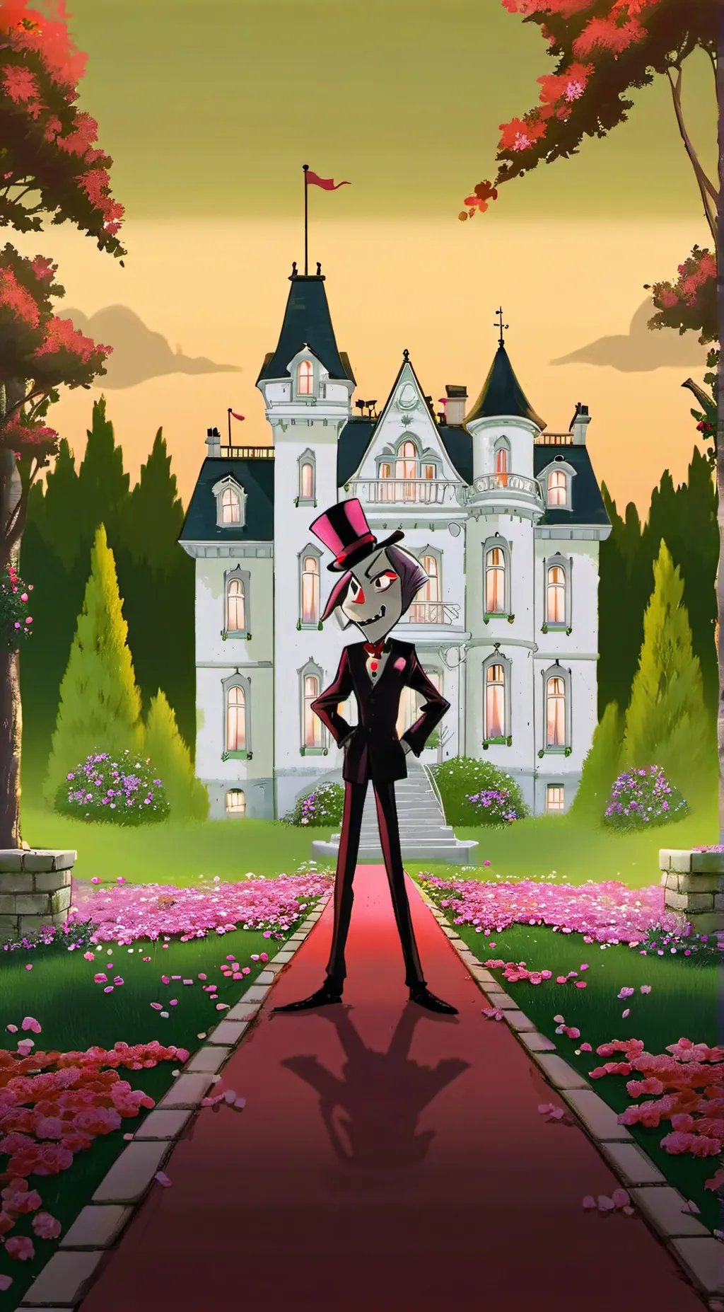 ai character: hazbin background