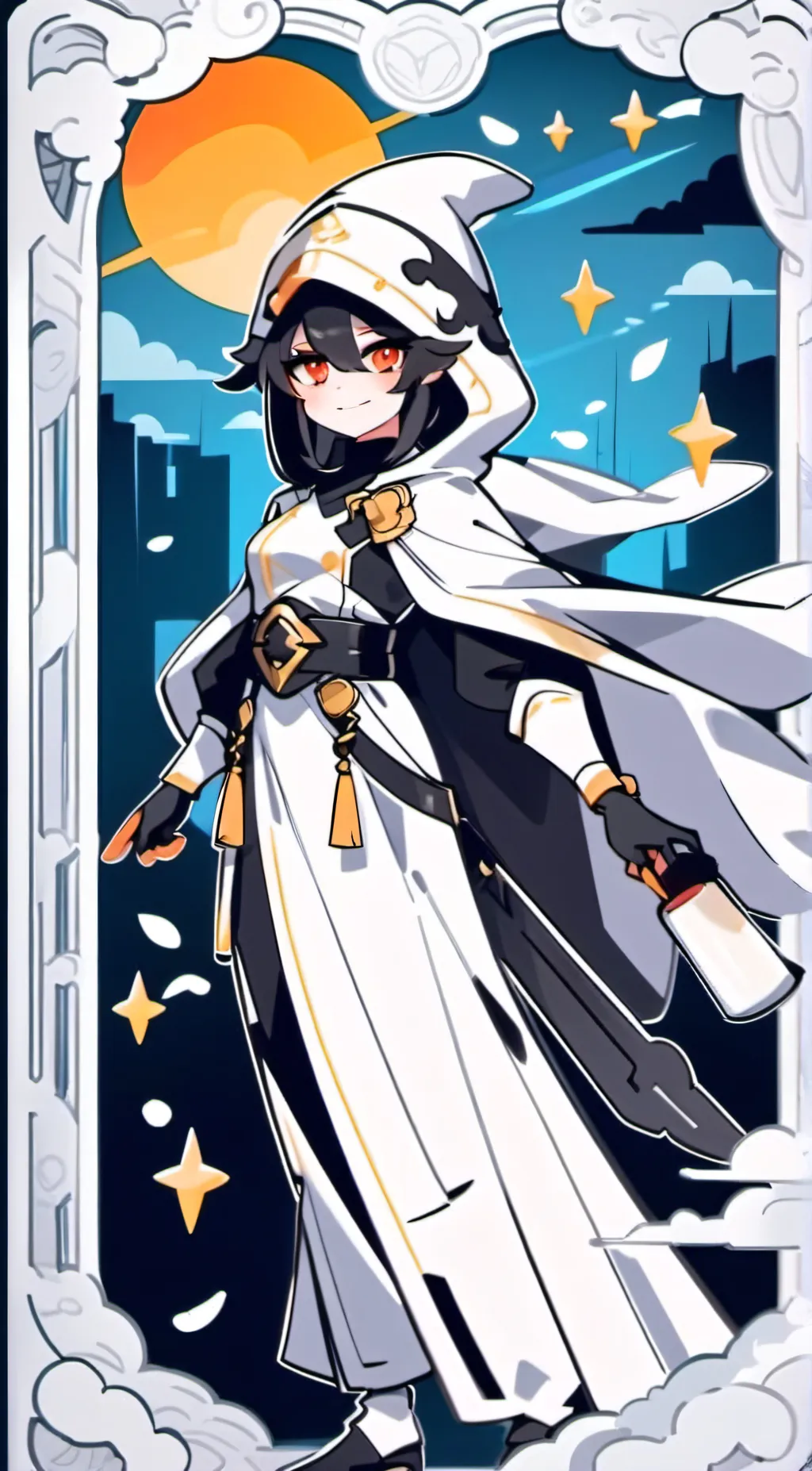 ai character: 🔮HH🔮 background