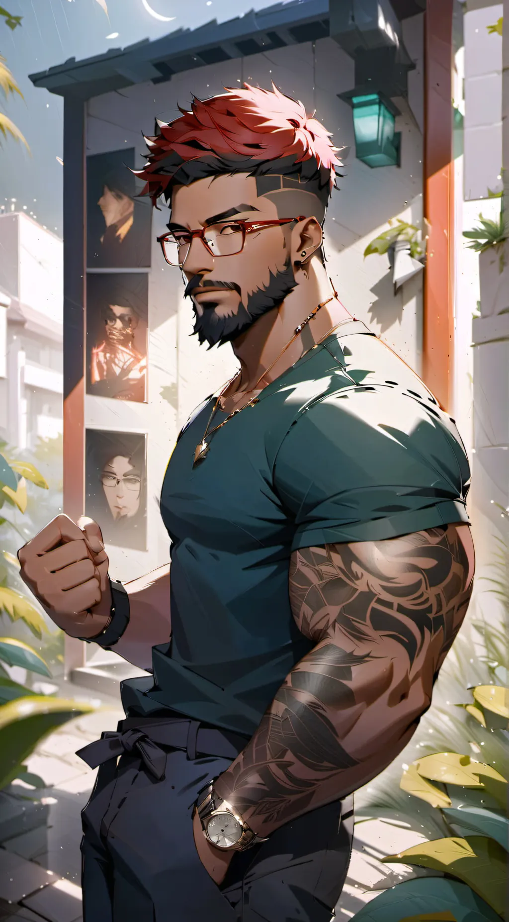 ai character: Xavier  background