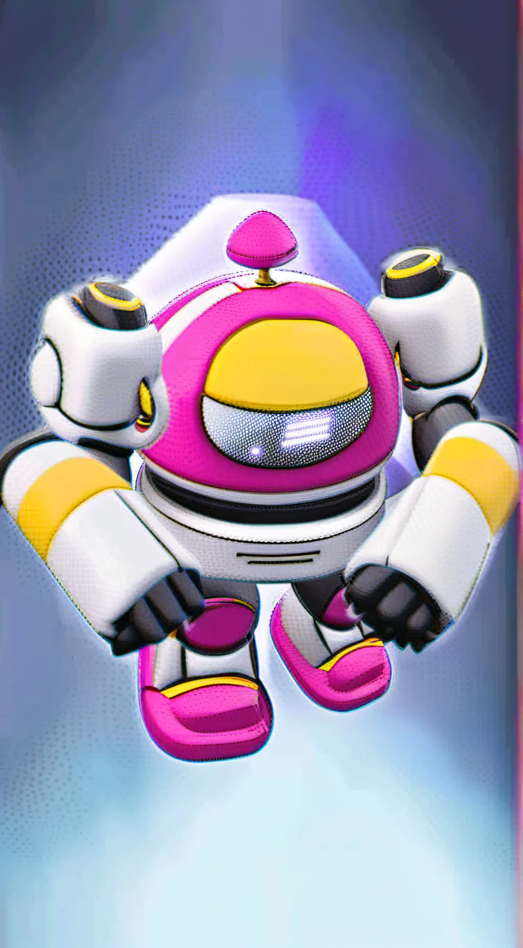 ai character: Rubberoid background