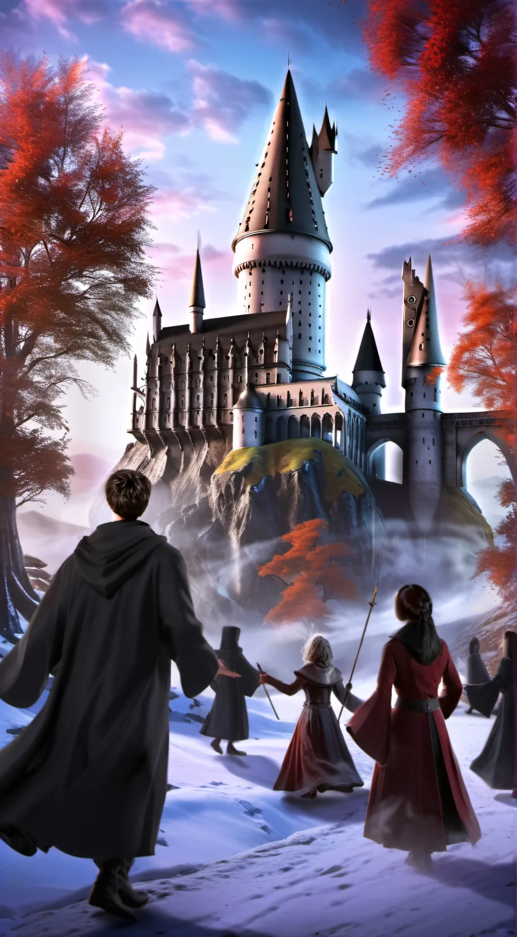 ai character: HogwartsxMha background