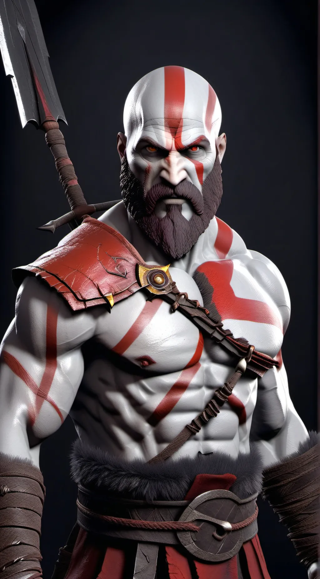 ai character: kratos background