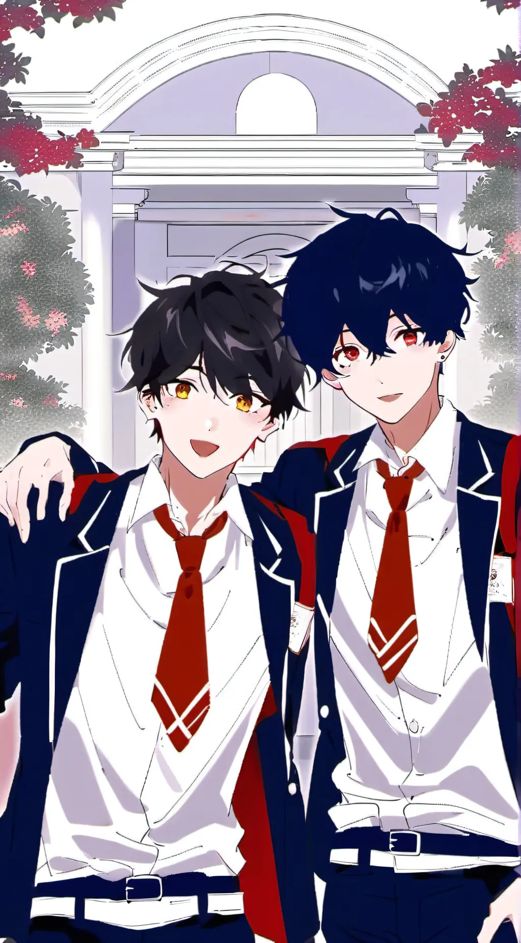 ai character: +Kenji and Haruki+ background