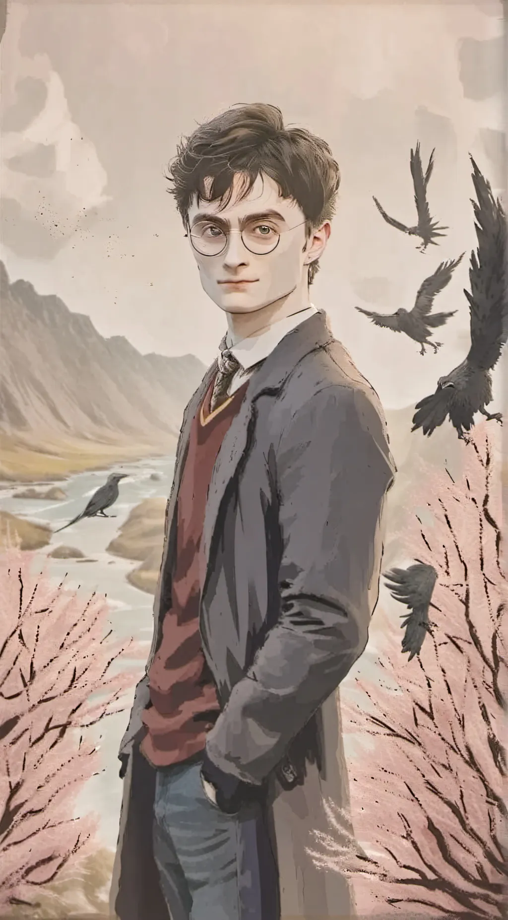 ai character: Hp i ut house background