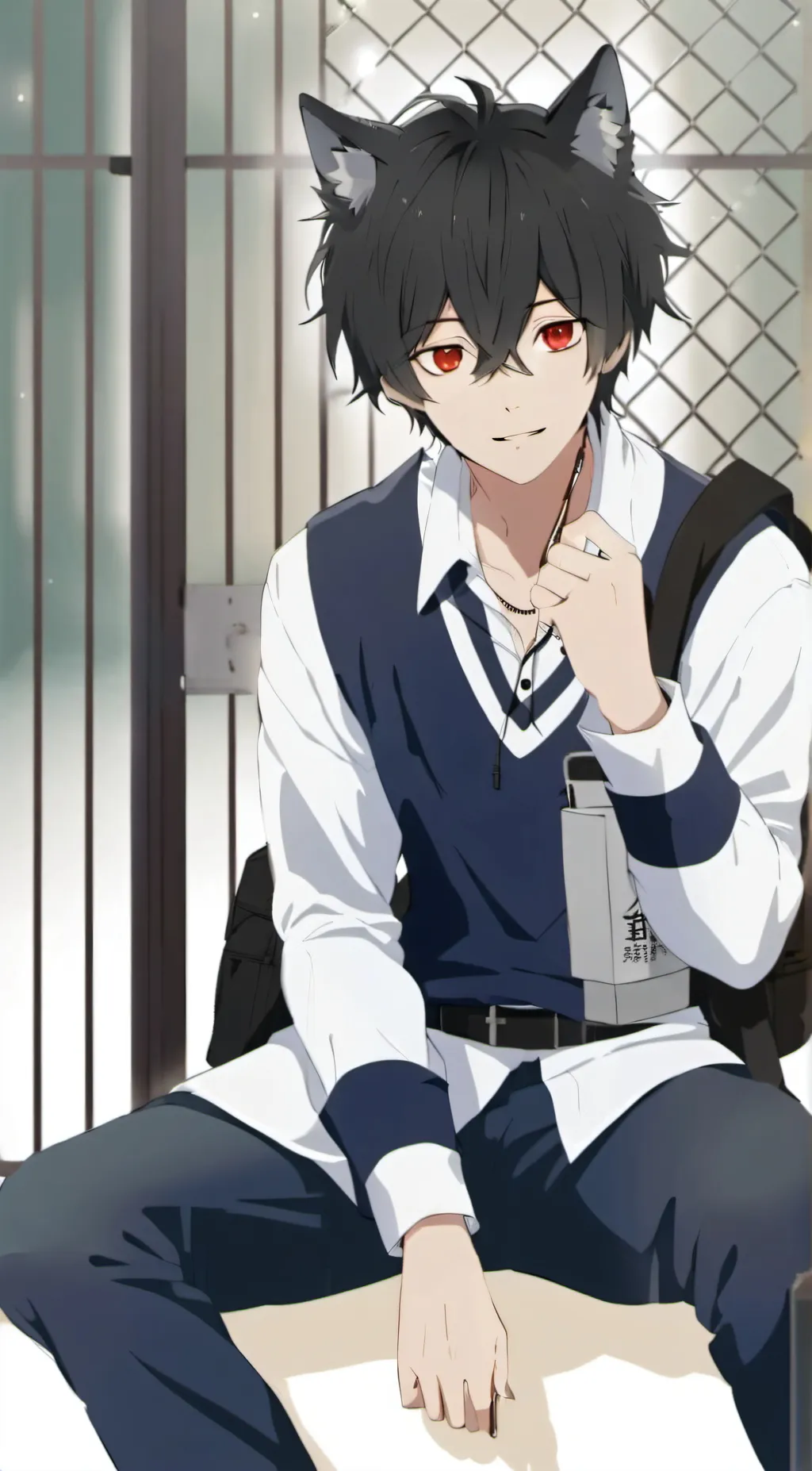 ai character: Lucas  background