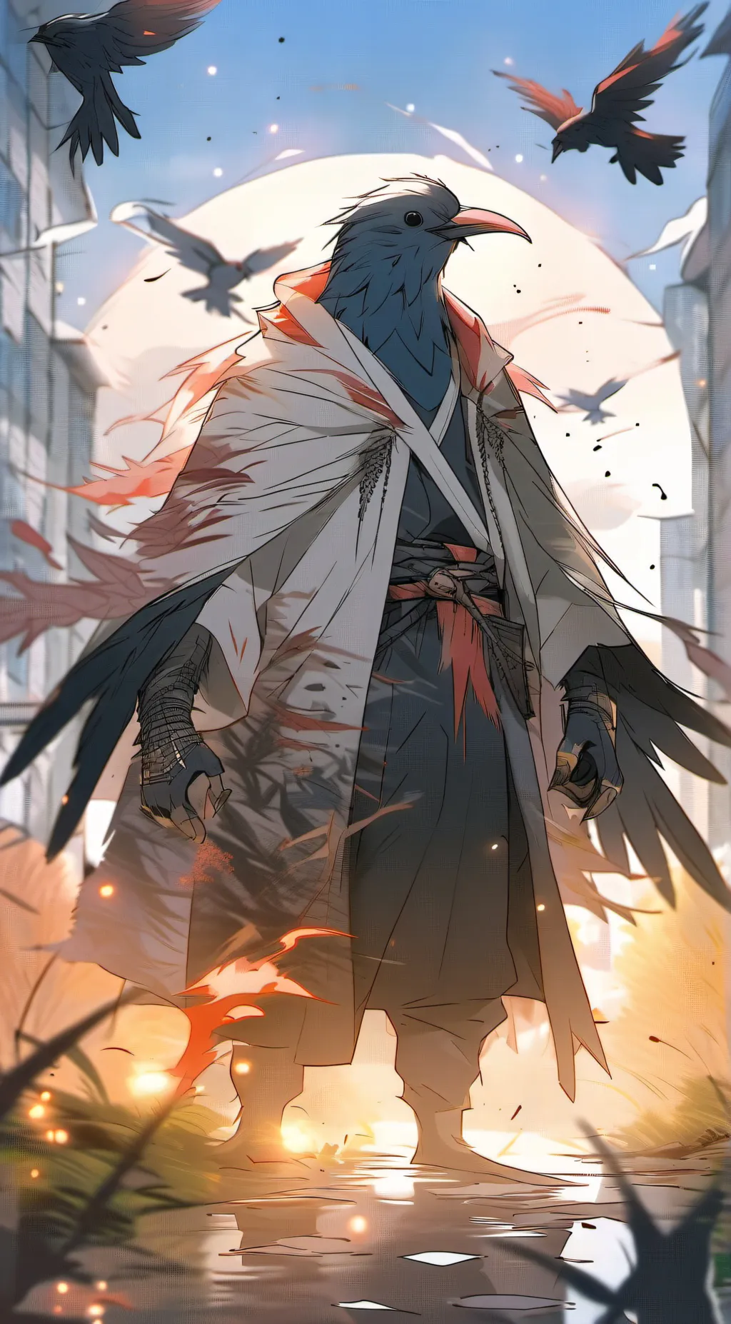 ai character: Birdie Feathers 🐦 background