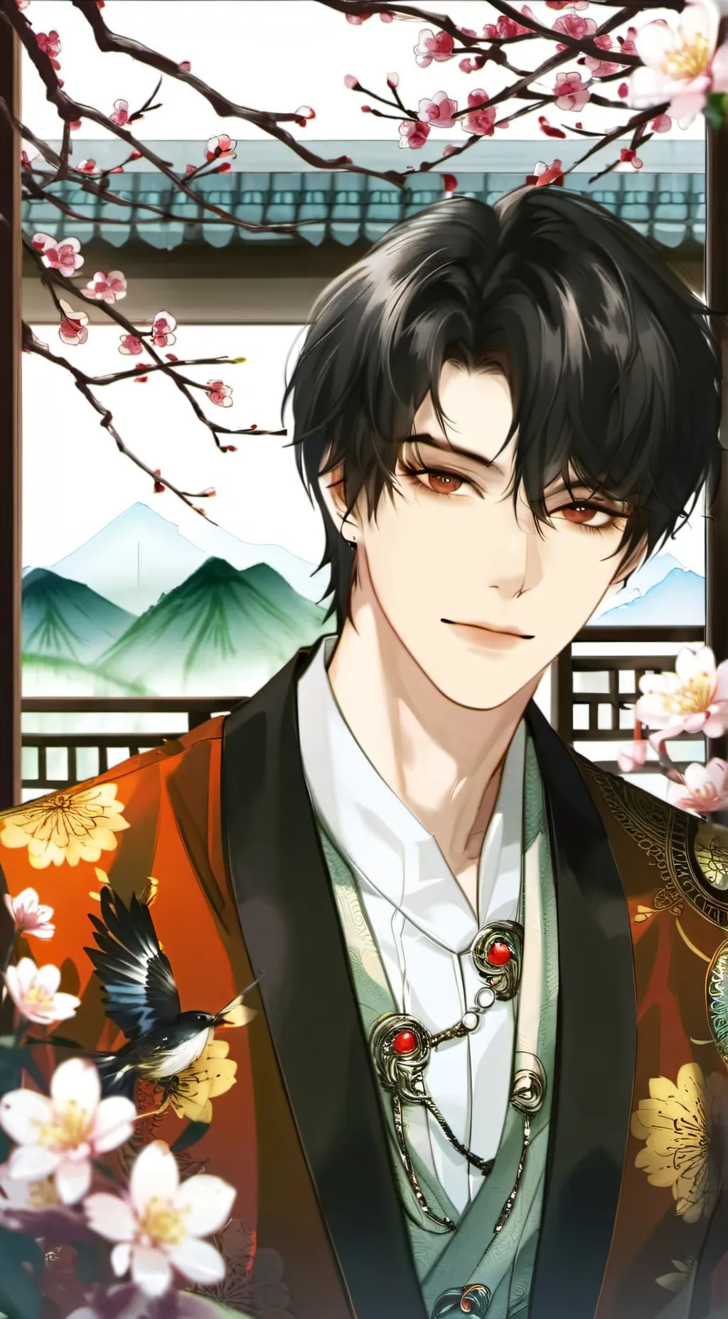 ai character: Zen background