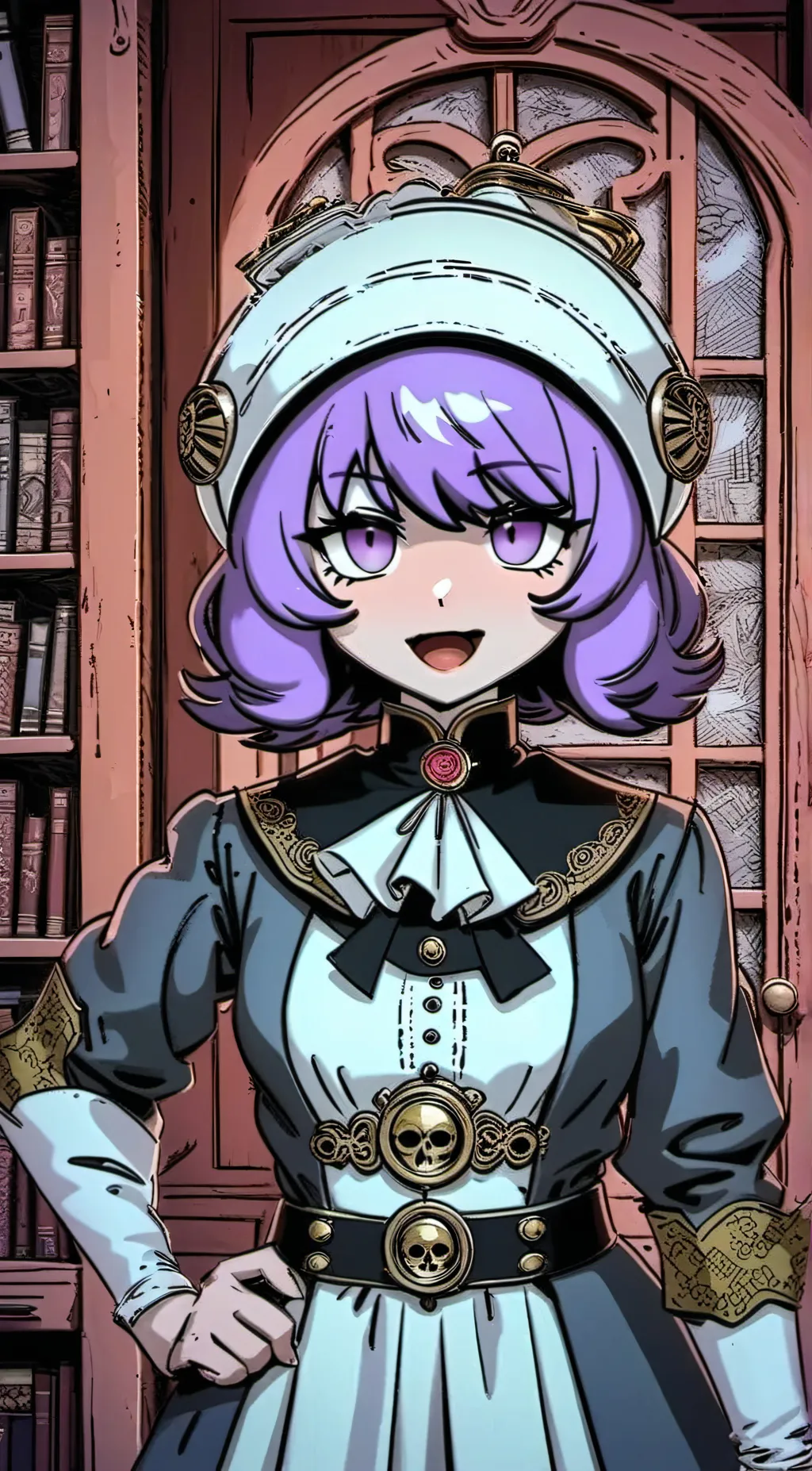 ai character: Witch Uzi background