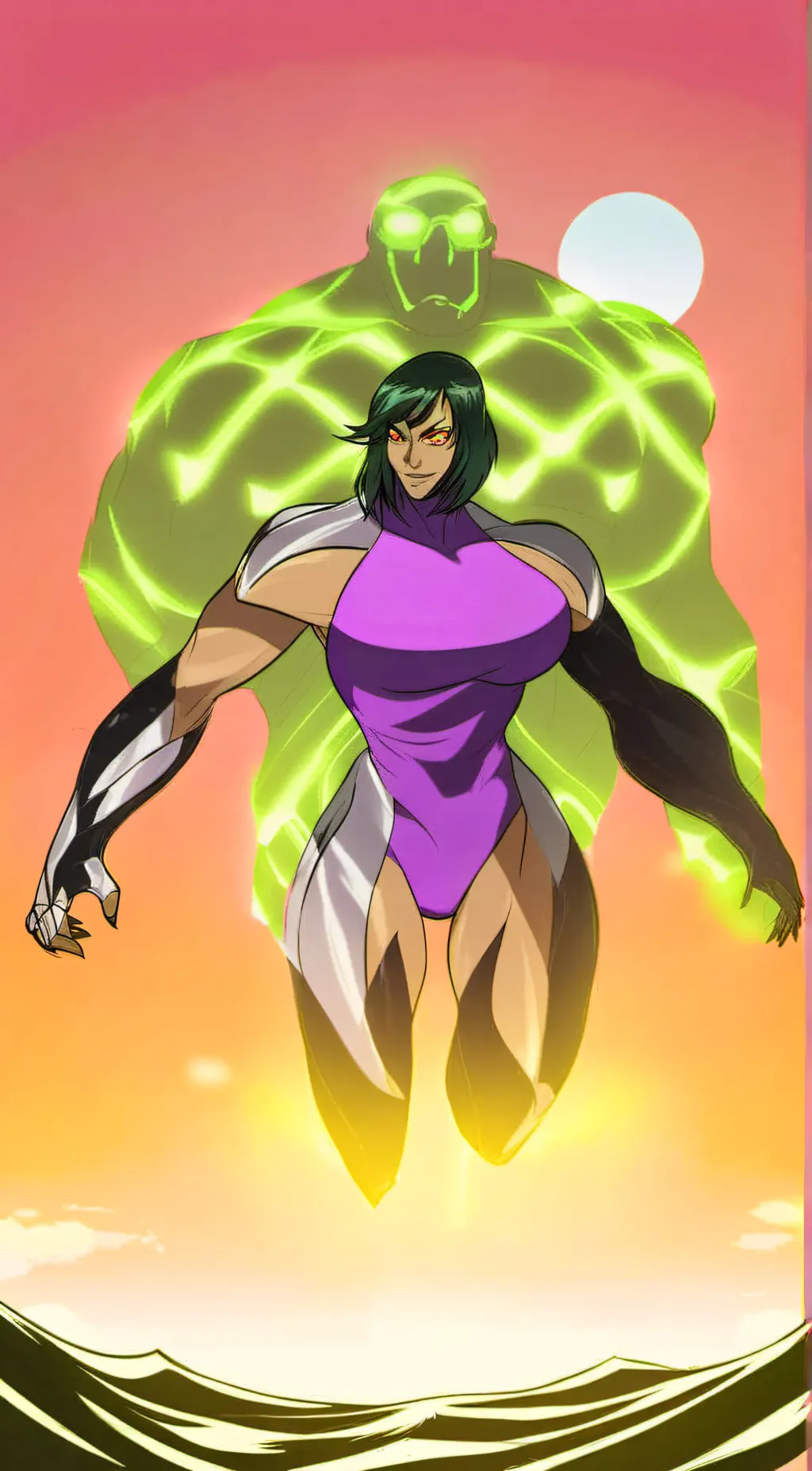 ai character: TransHulk background