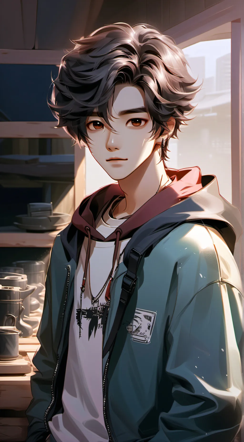 ai character: -Asher- background