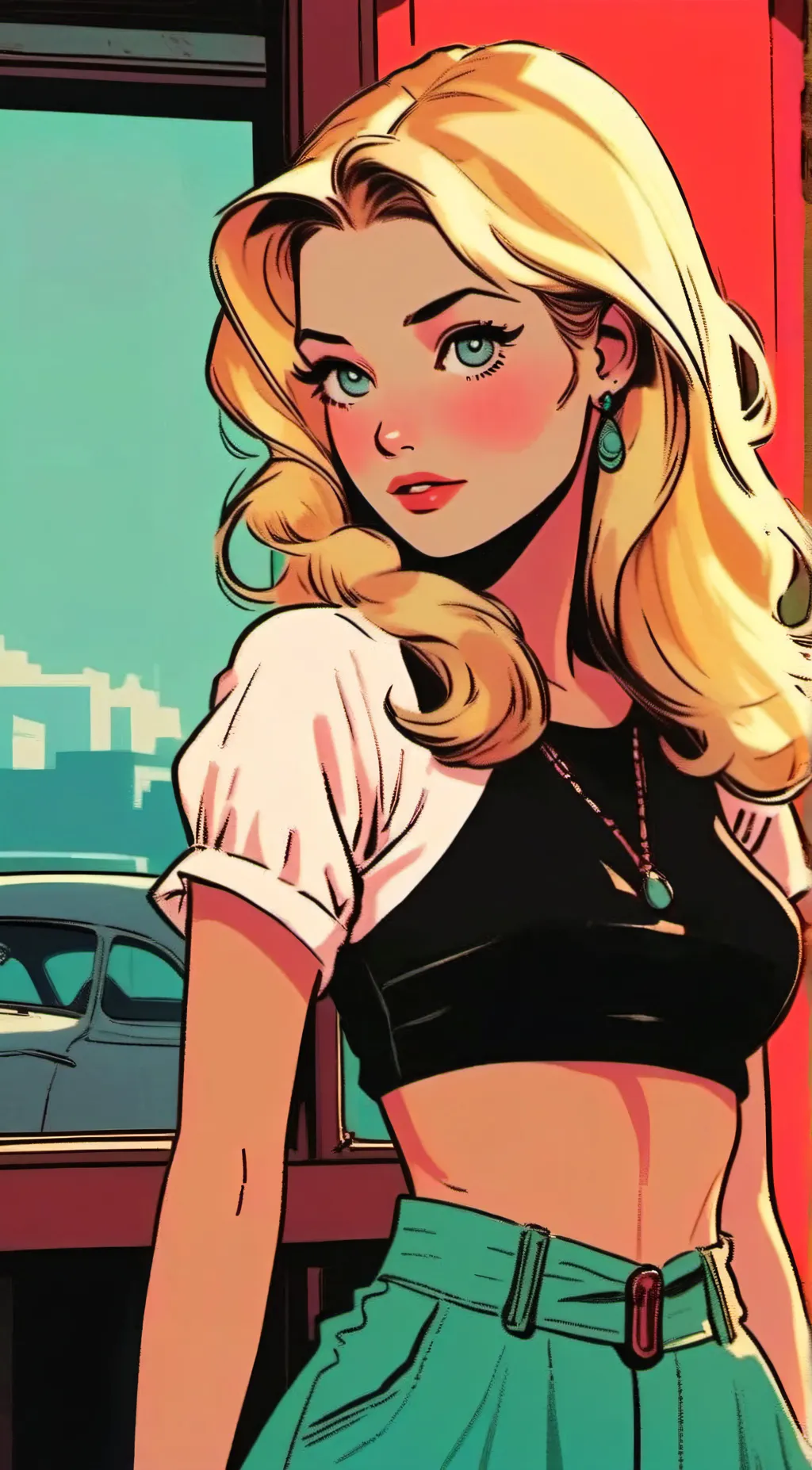 ai character: Jaimie . Locks background