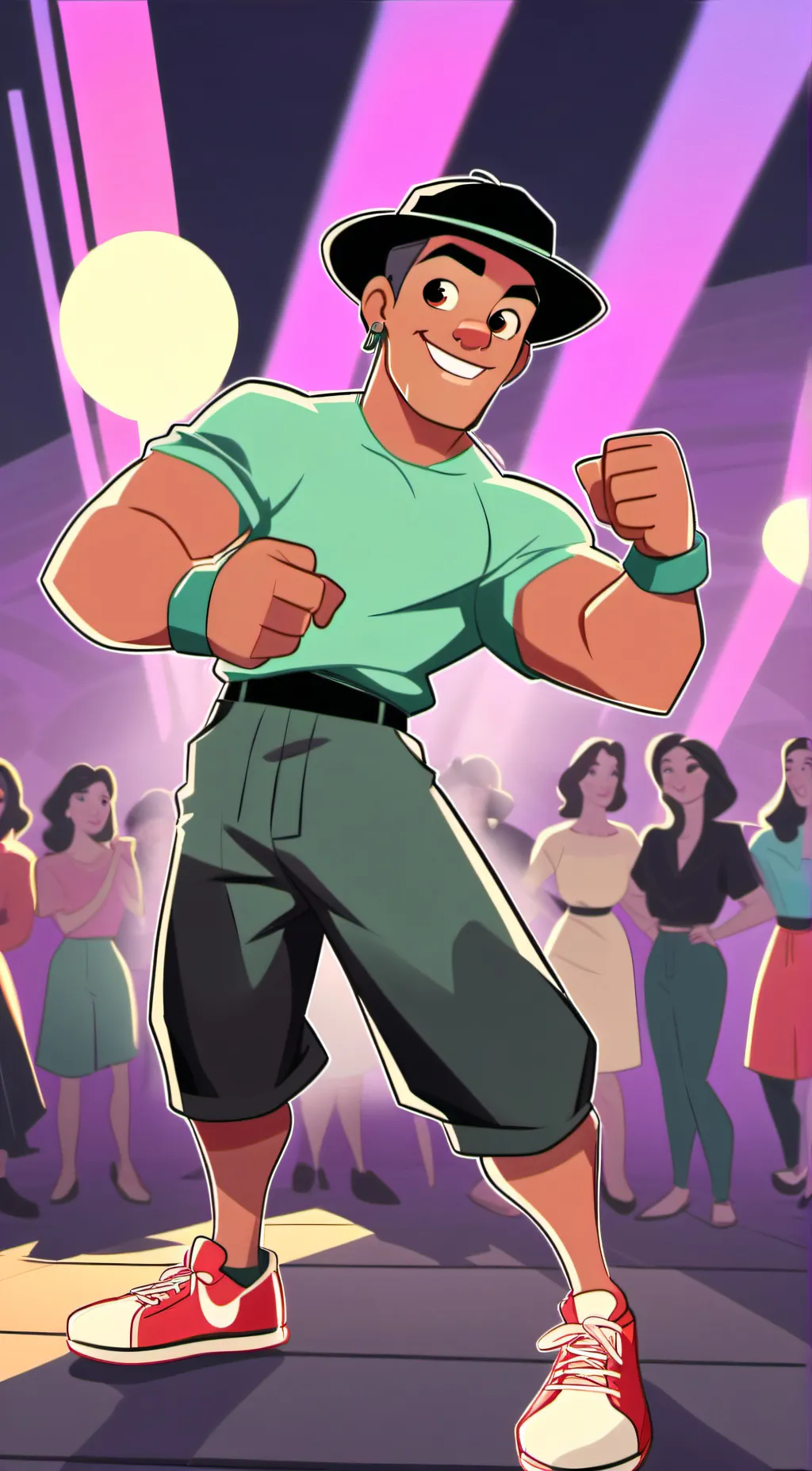 ai character: povo da luz  background