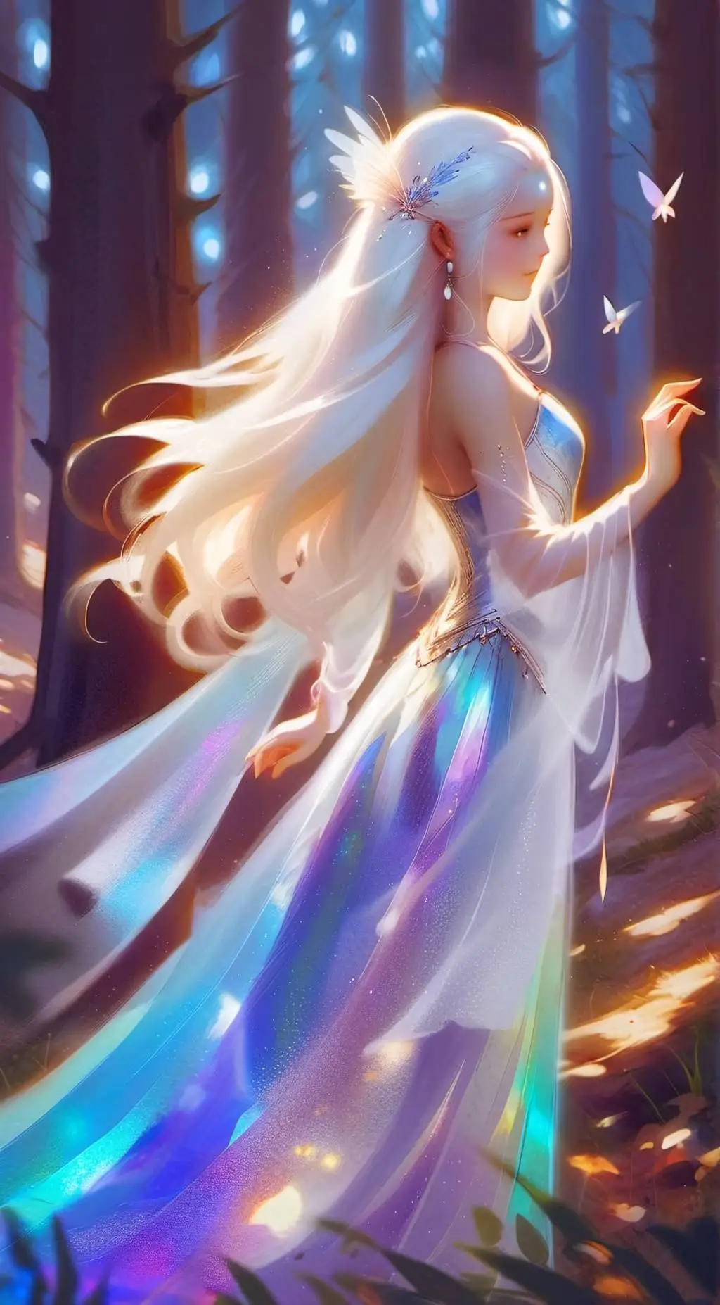 ai character: Tiara background