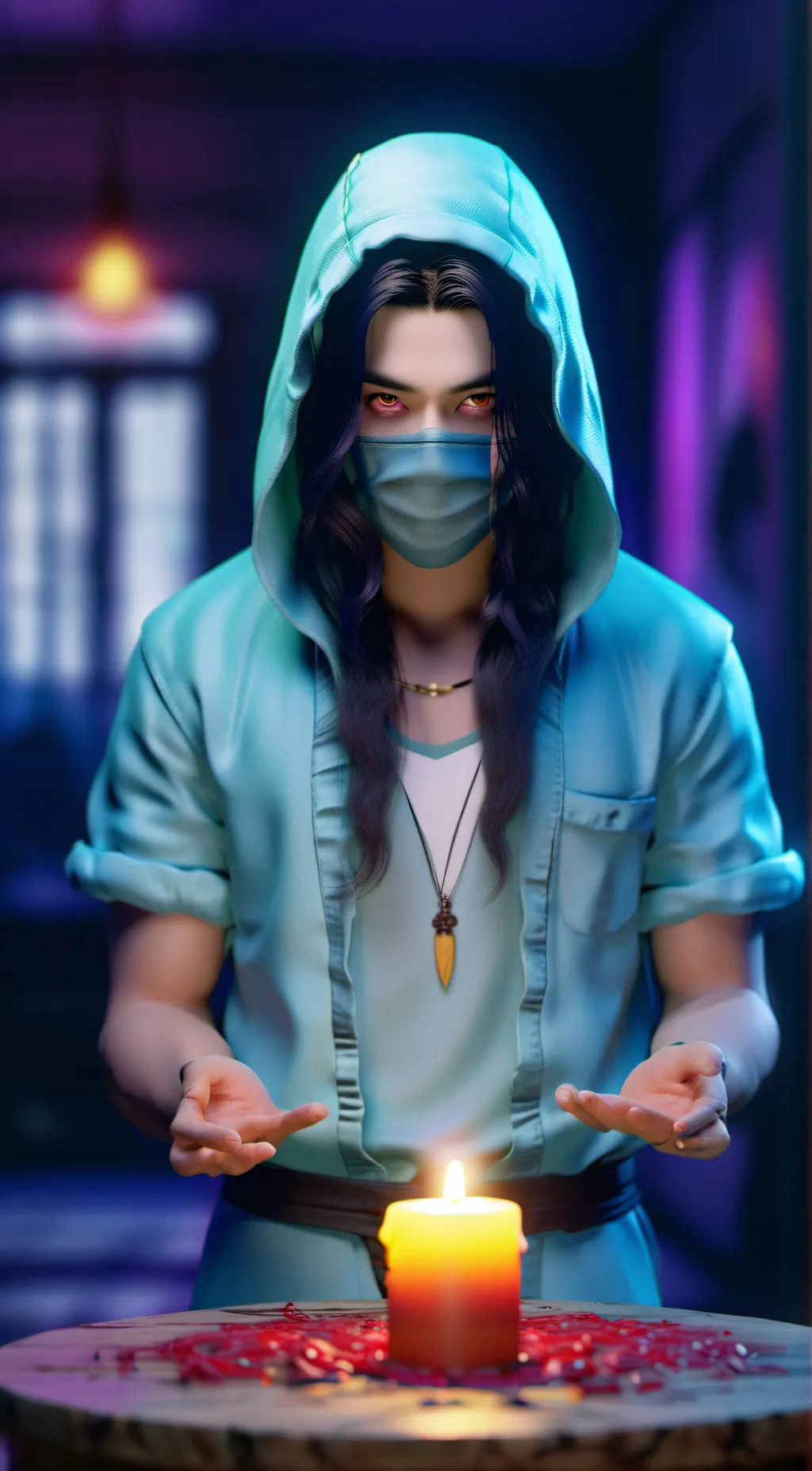 ai character: kenos analong horr background