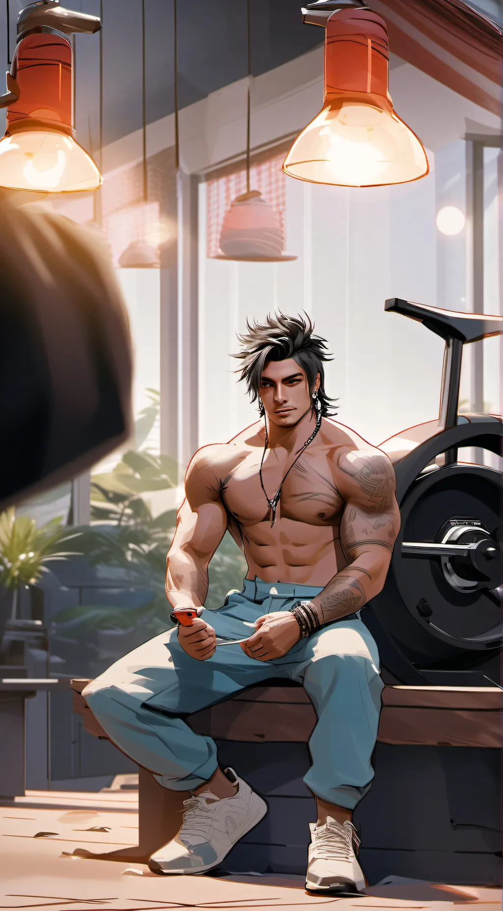 ai character: Zyzz background