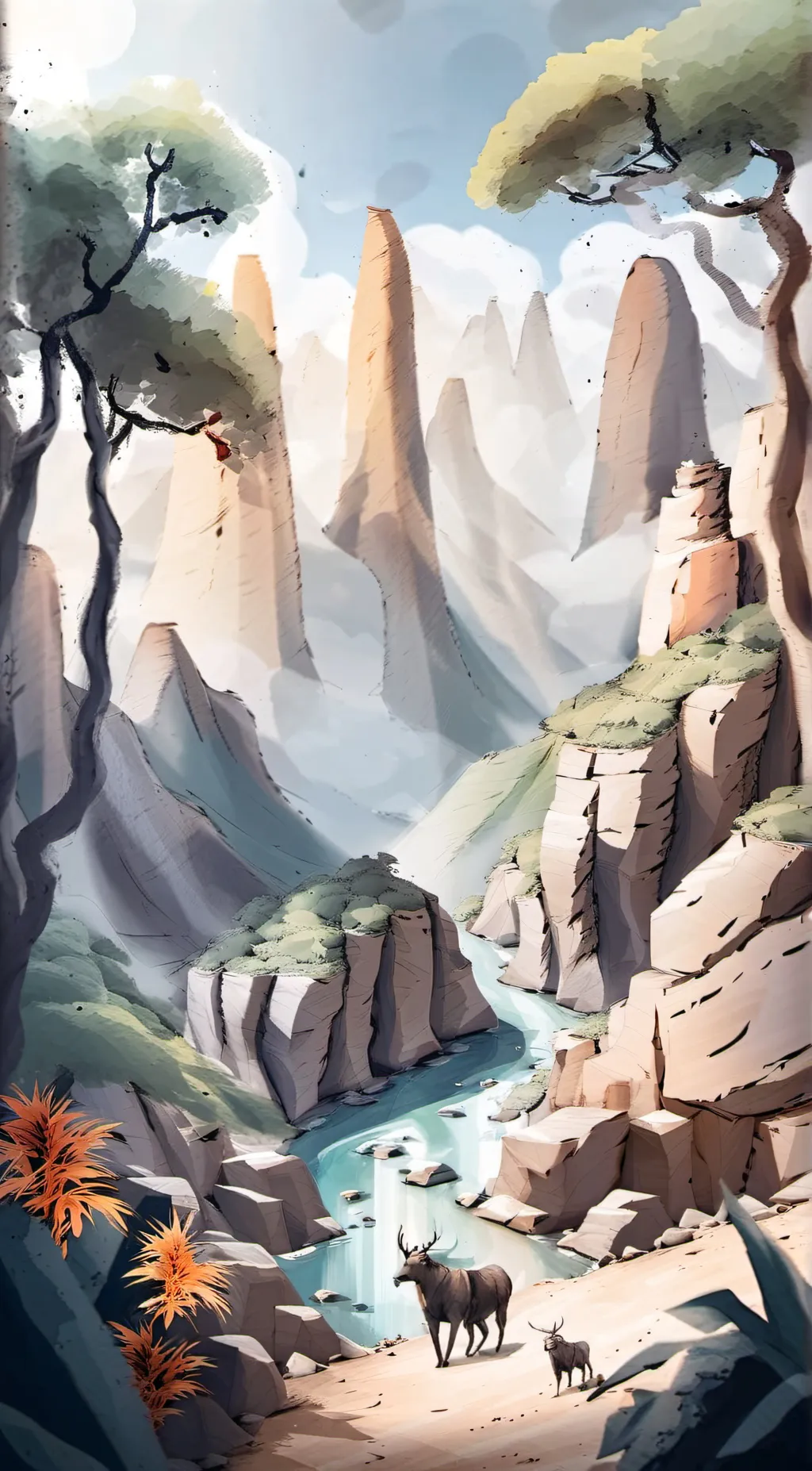 ai character: Jungle RPG background