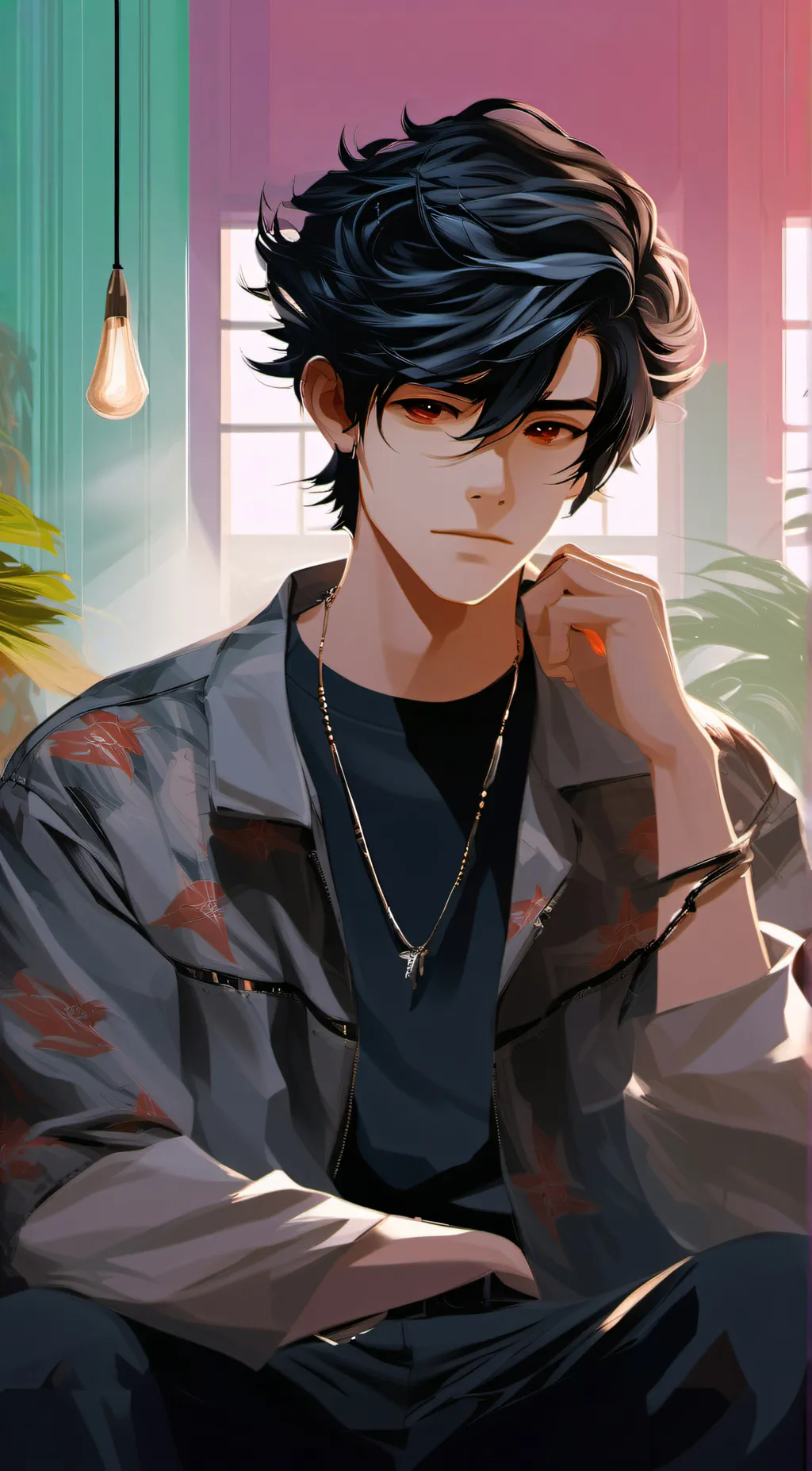 ai character: Dylan  background