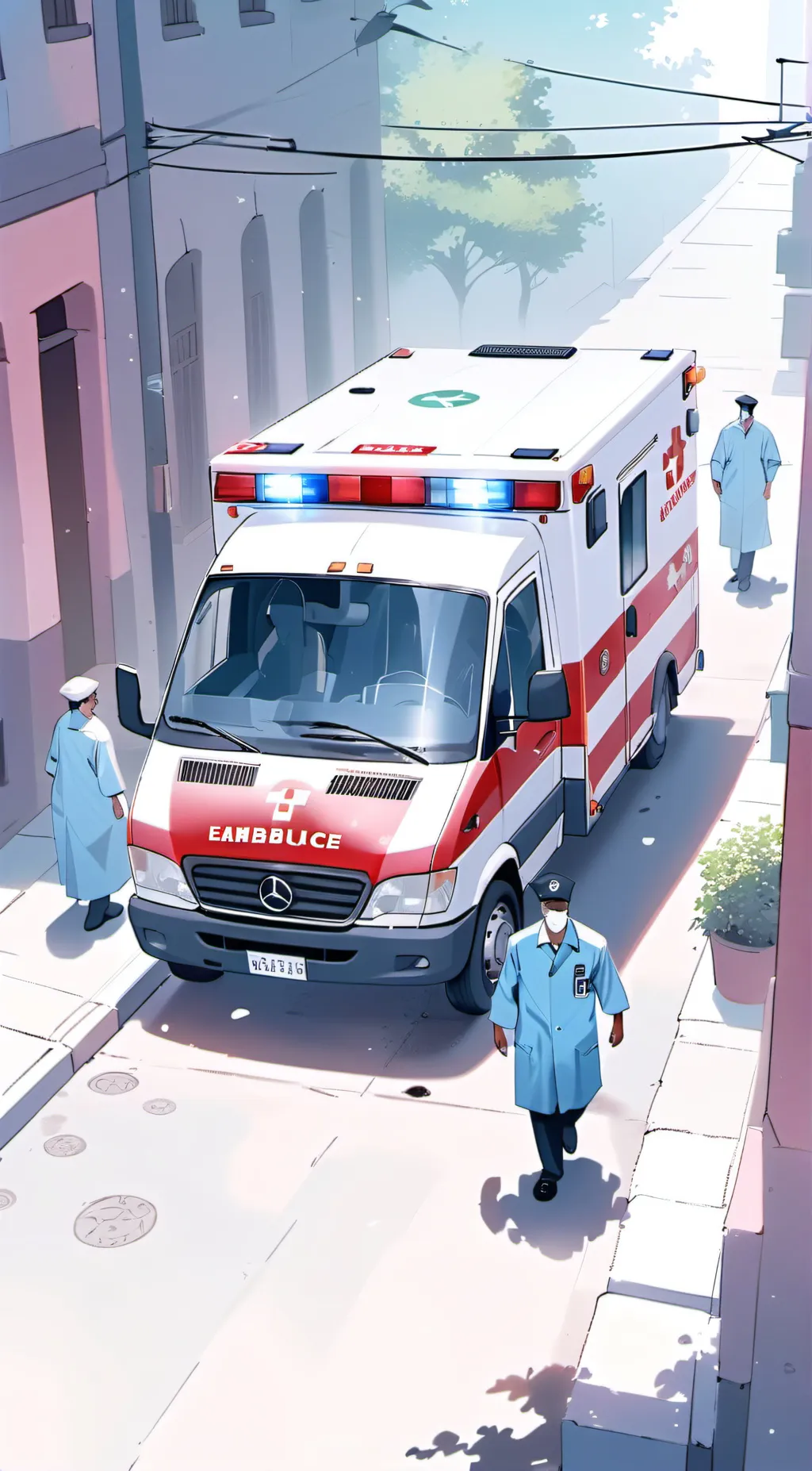 ai character: Ambulance  background