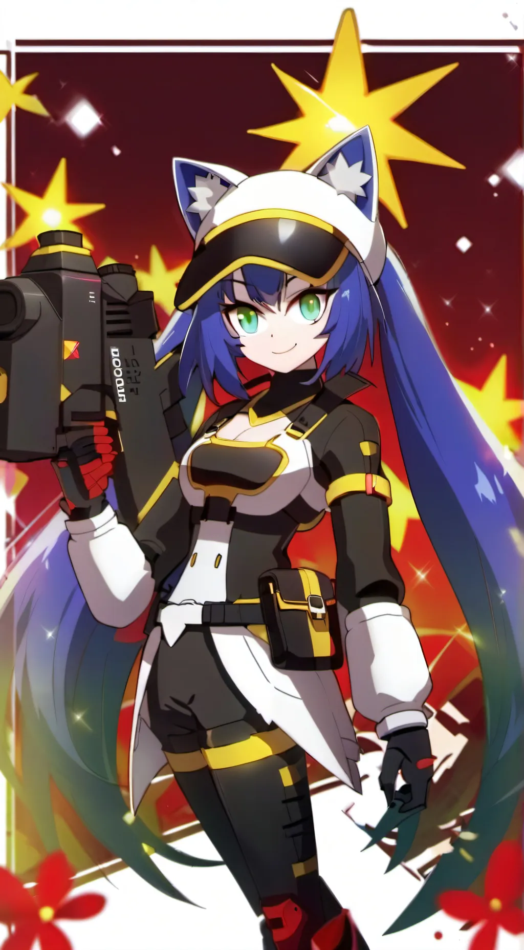 ai character: Female metal sonic background